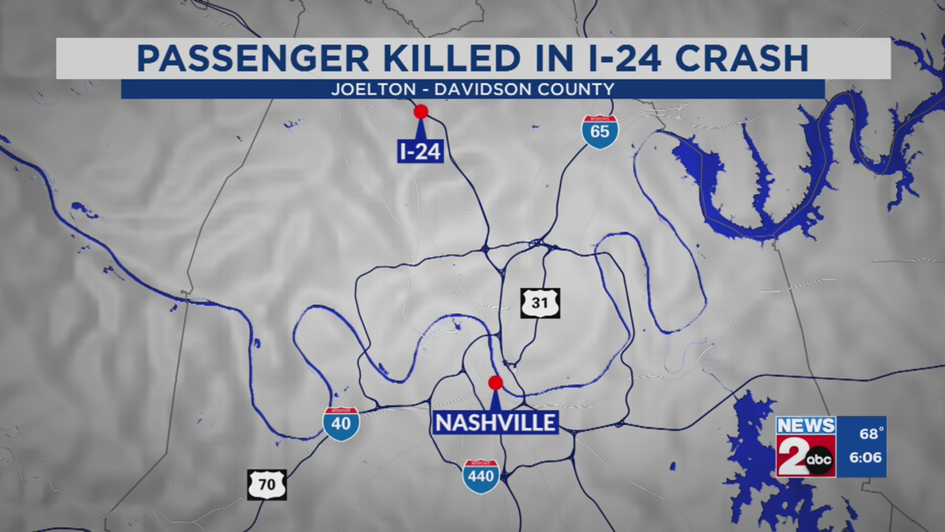 Nashville, TN police identify passenger killed in I-24 crash – WKRN News 2