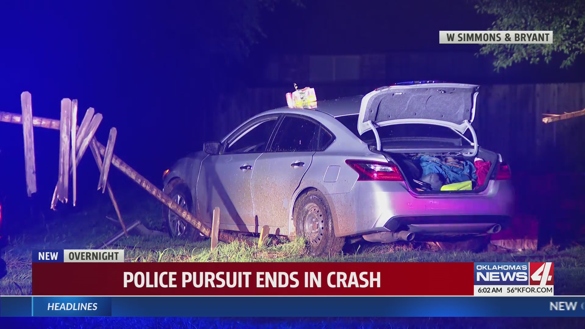 Pursuit ends in crash in Logan County – KFOR.com Oklahoma City