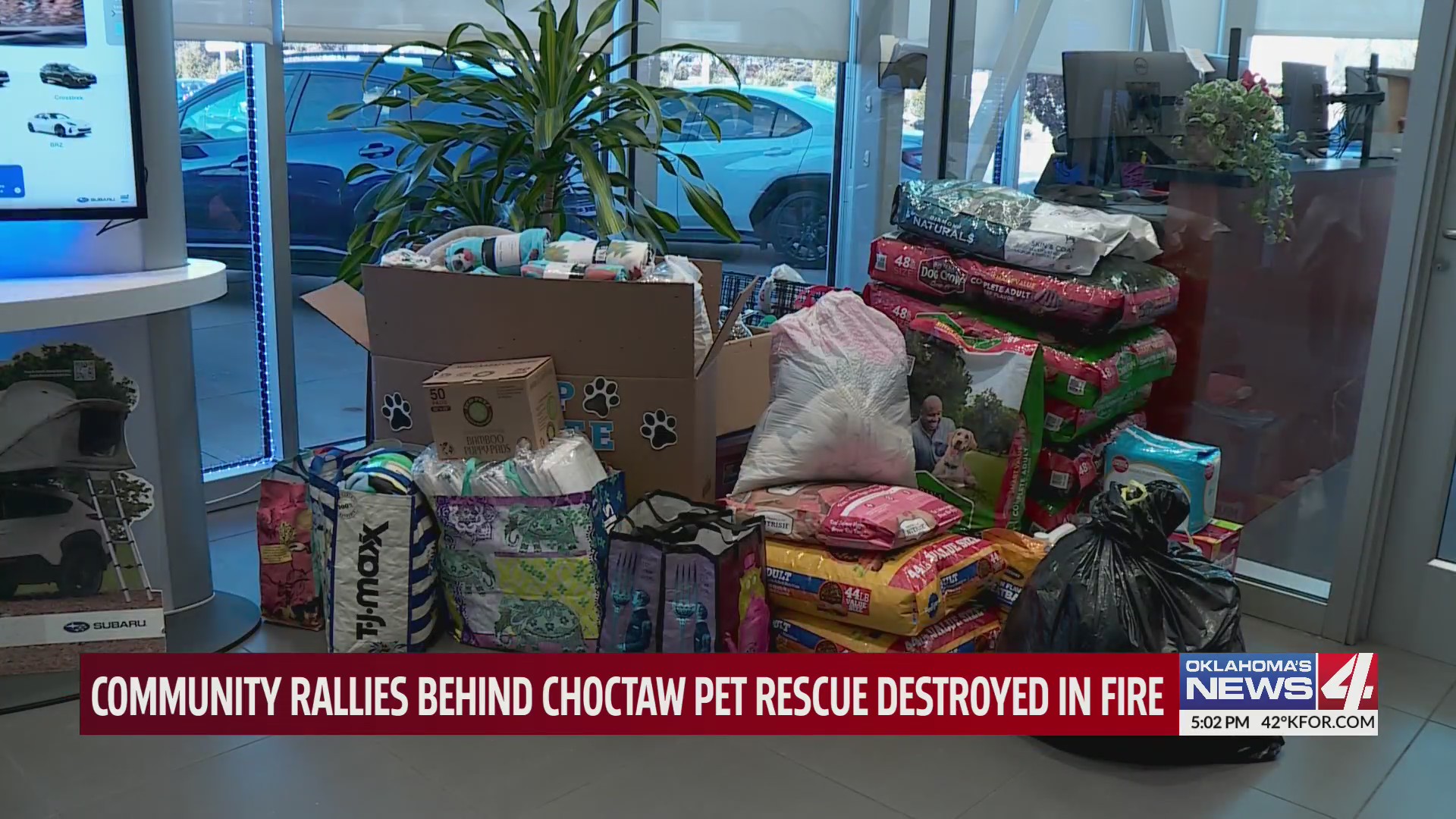 Community rallies behind Choctaw pet rescue destroyed in fire KFOR