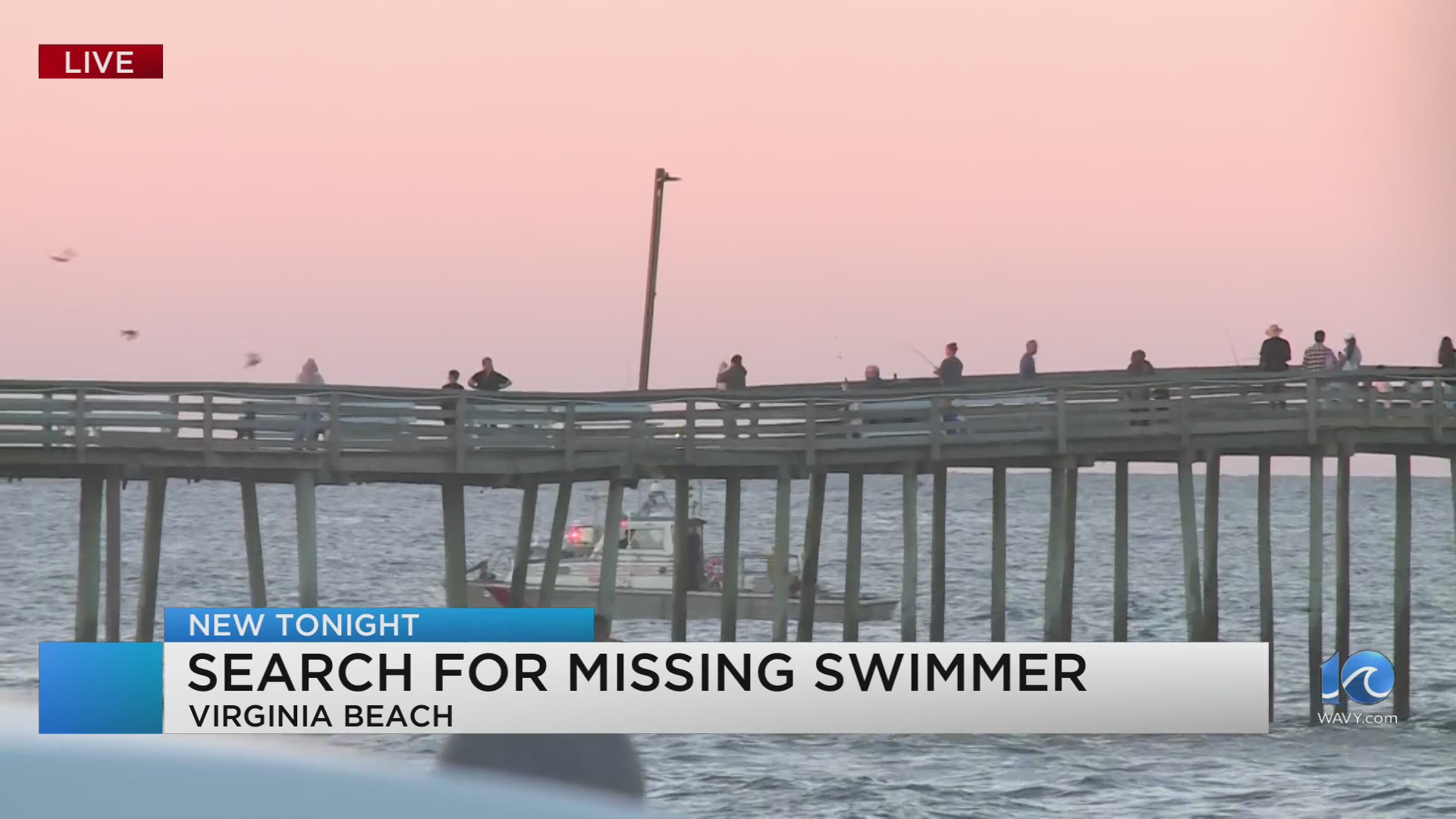 Search for missing swimmer at the VB Oceanfront – WAVY.com