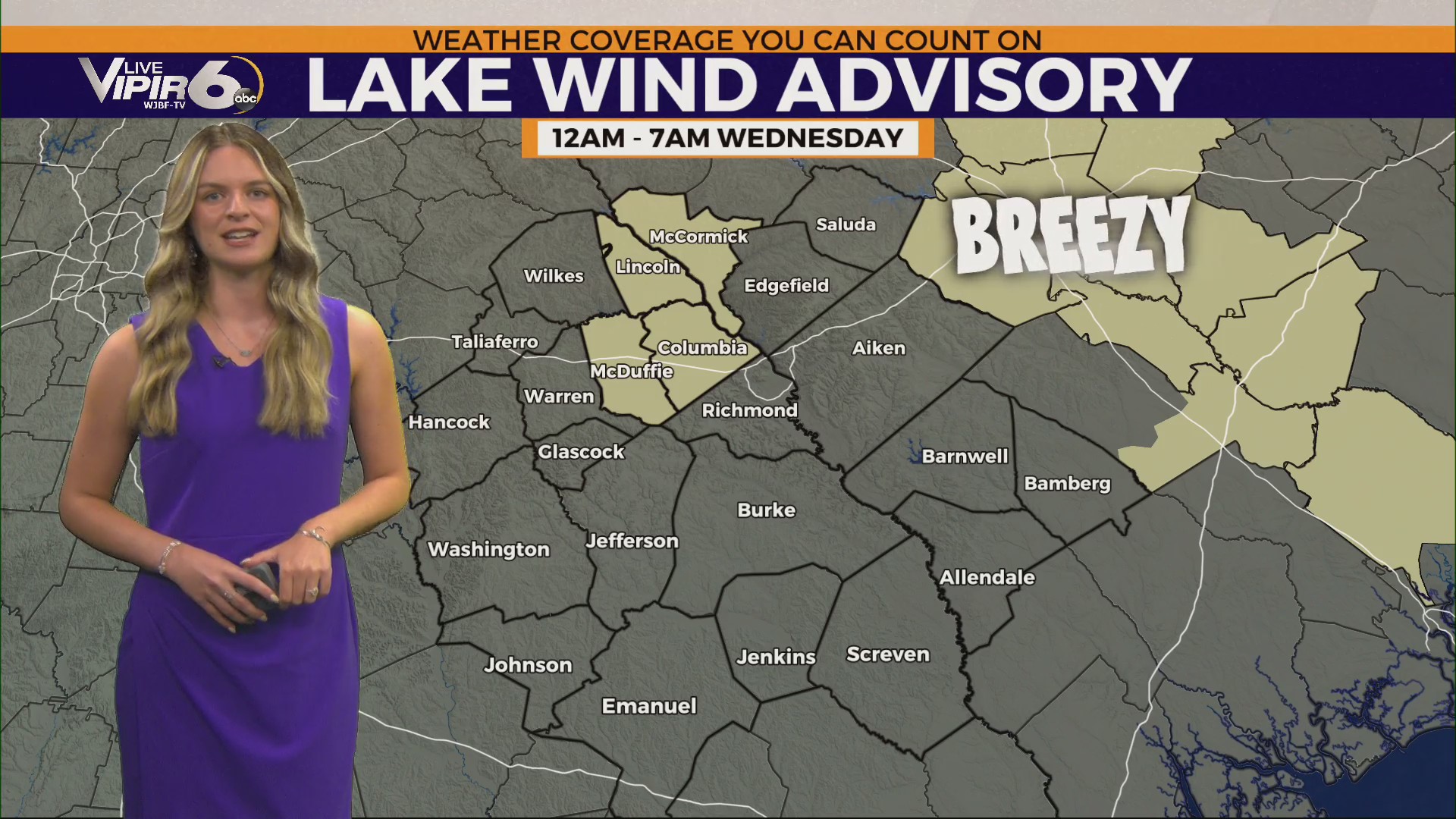 Breezy & Chilly Wednesday Morning – WJBF