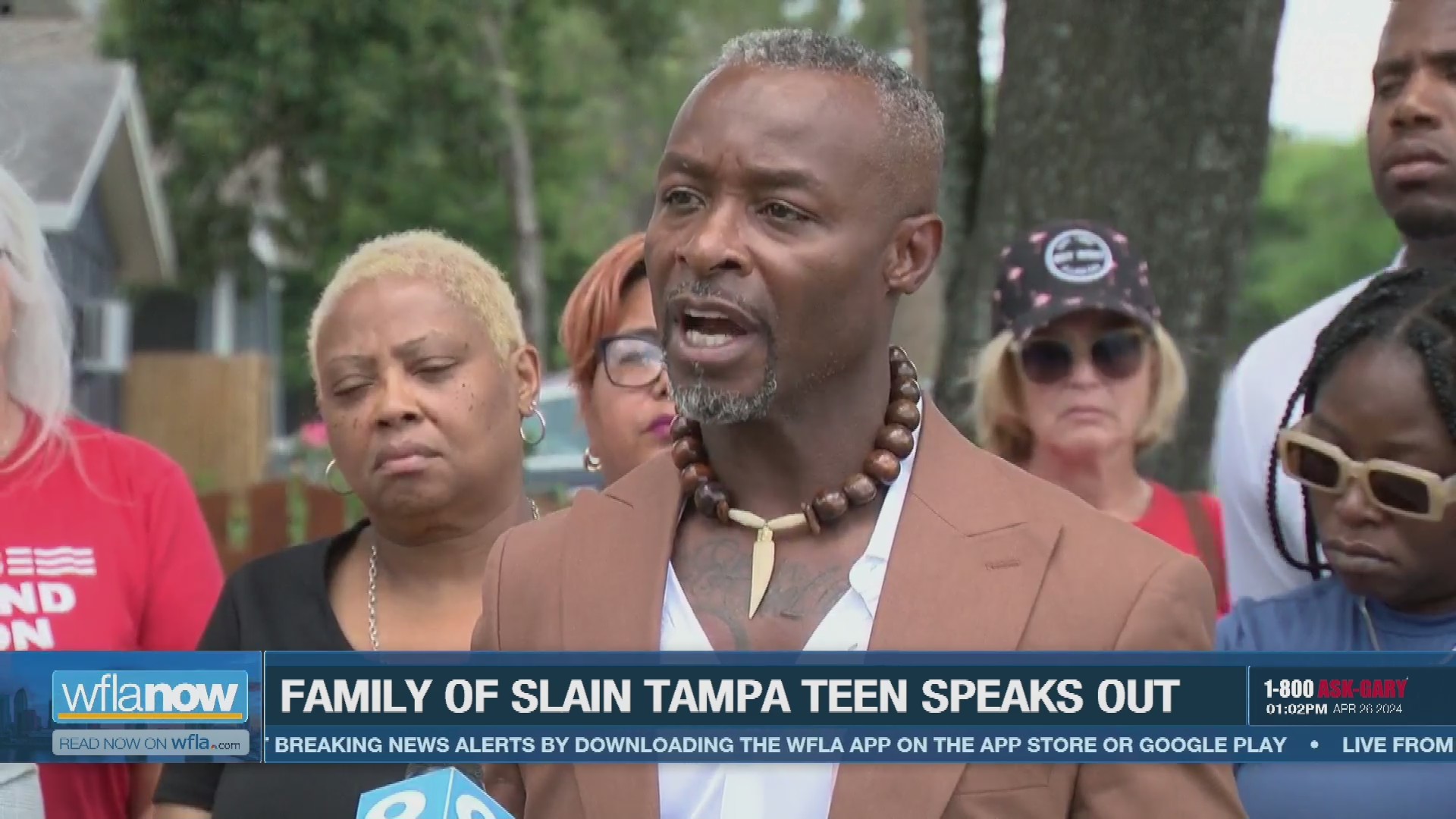 Family of slain Tampa teen said they want healing for those involved WFLA