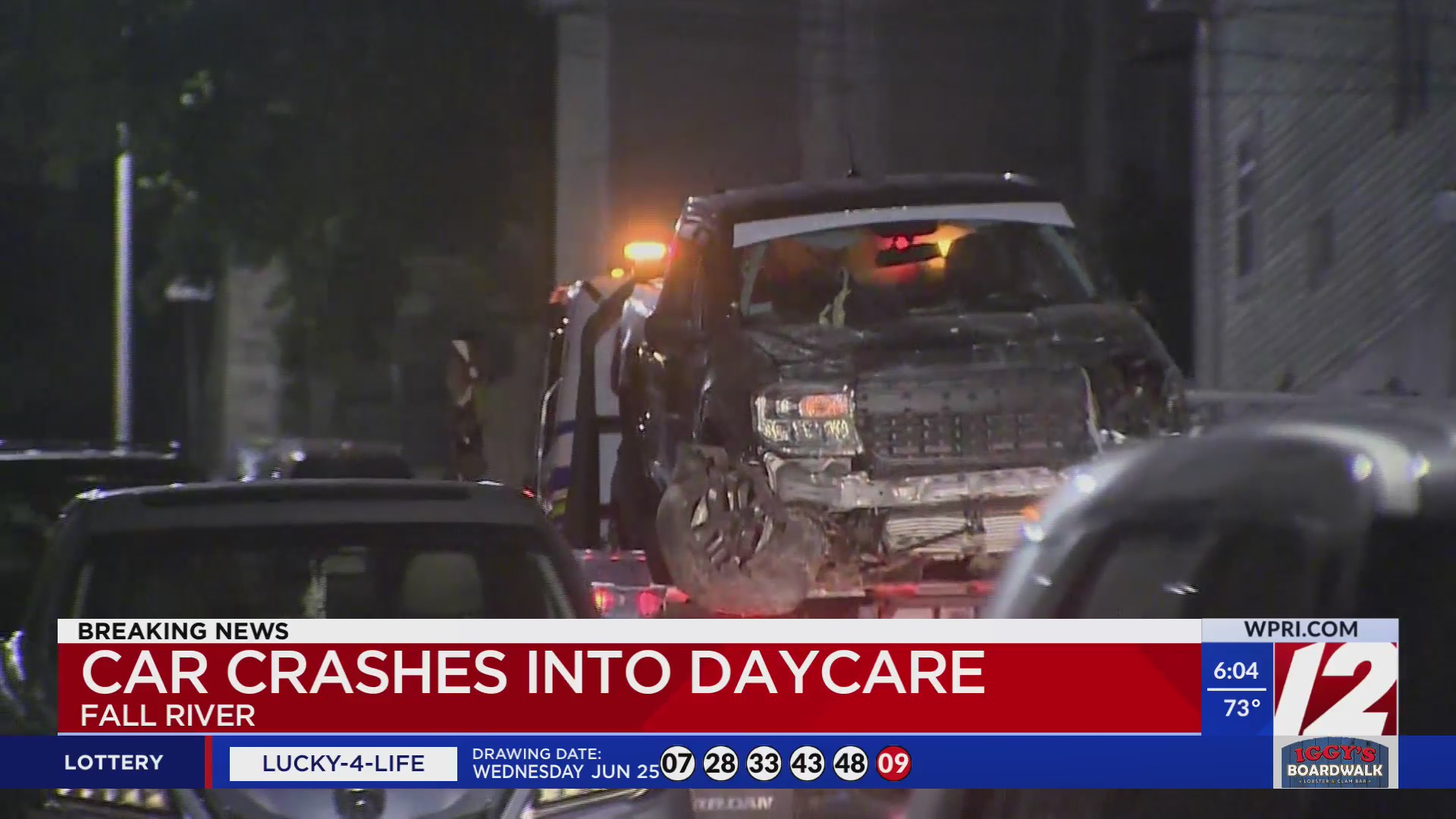 Truck crashes into Fall River daycare; 1 in custody – WPRI.com