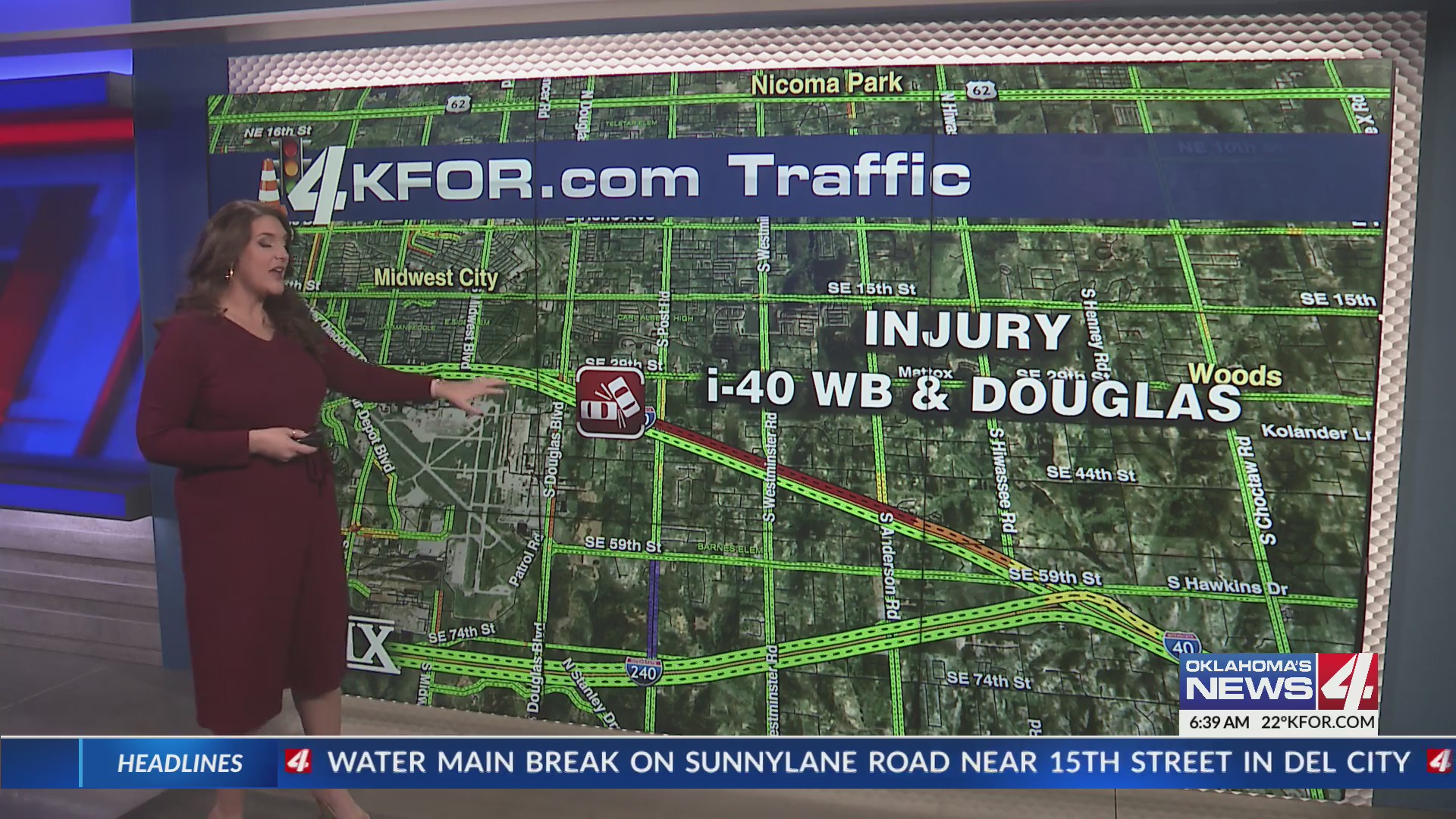 Crash impacting traffic westbound on I-40 – KFOR.com Oklahoma City