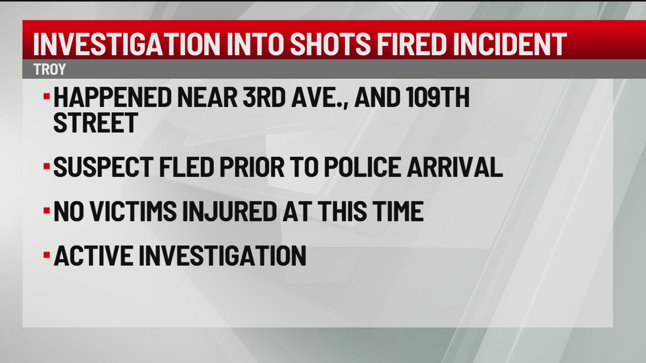 Investigation into shots fired incident in Troy – NEWS10 ABC