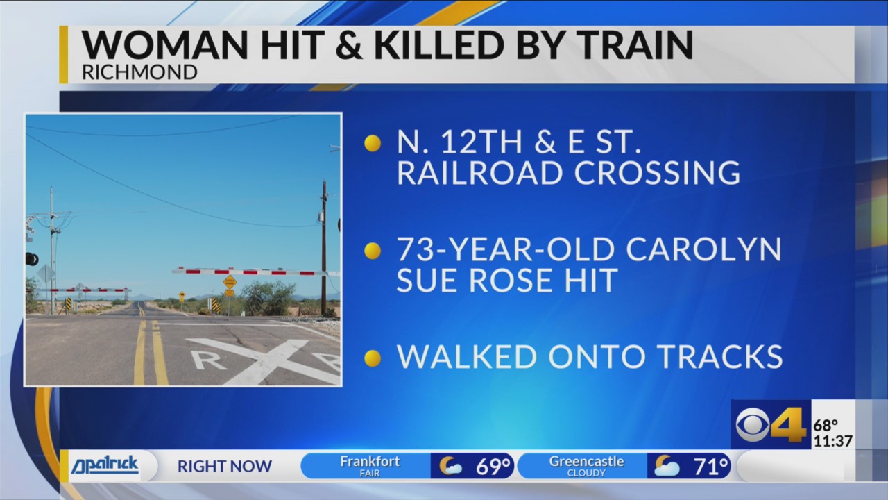 Woman dead after being struck by train in Richmond WTTV CBS4Indy