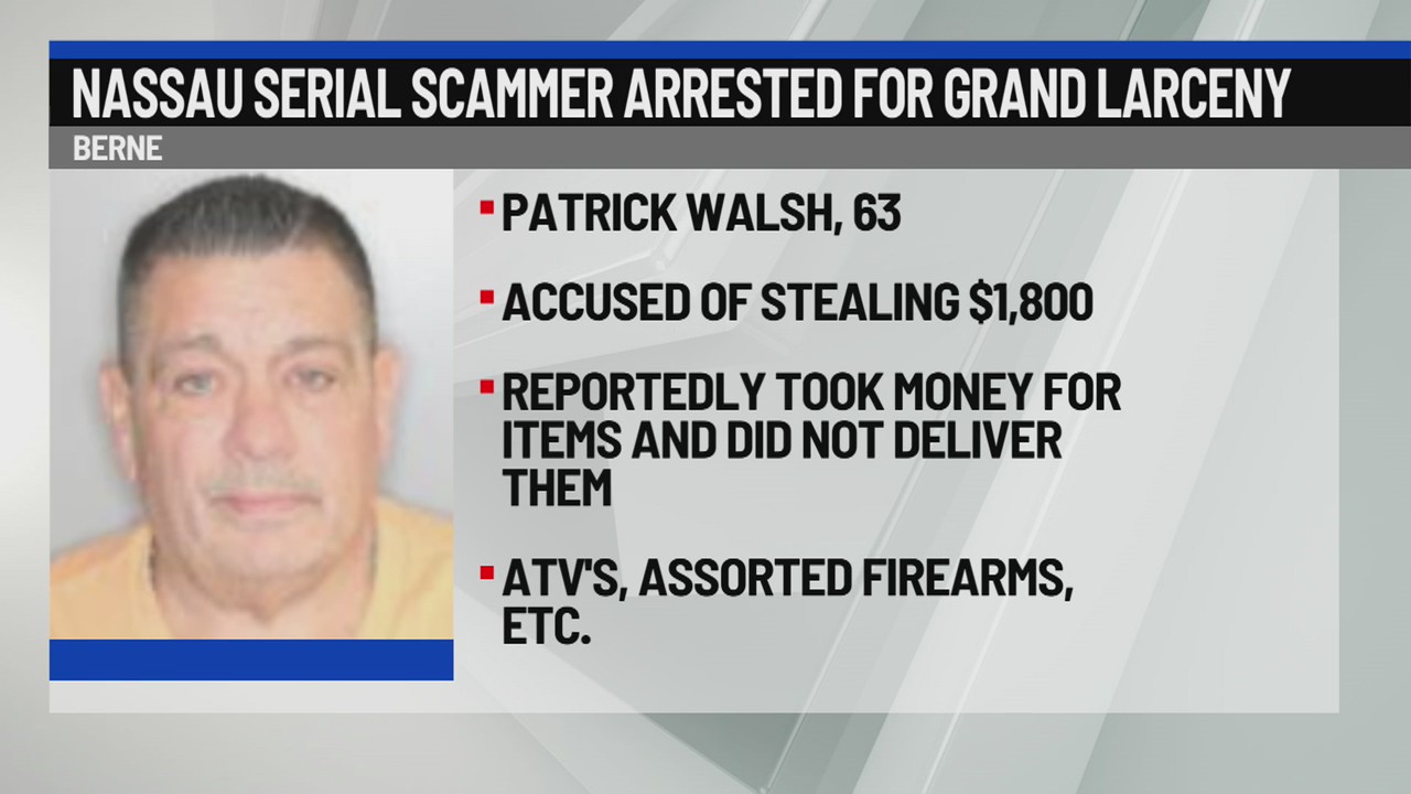 Nassau serial scammer arrested for grand larceny – NEWS10 ABC