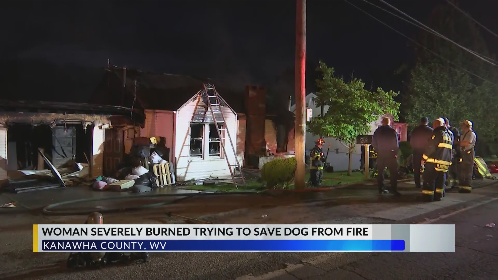 Woman severely burned trying to save dog in Kanawha Co house fire ...