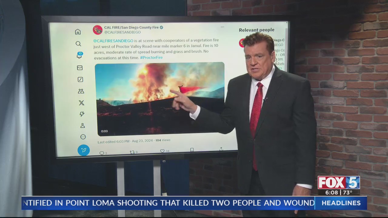 Fire burning near homes in Jamul – FOX 5 San Diego & KUSI News