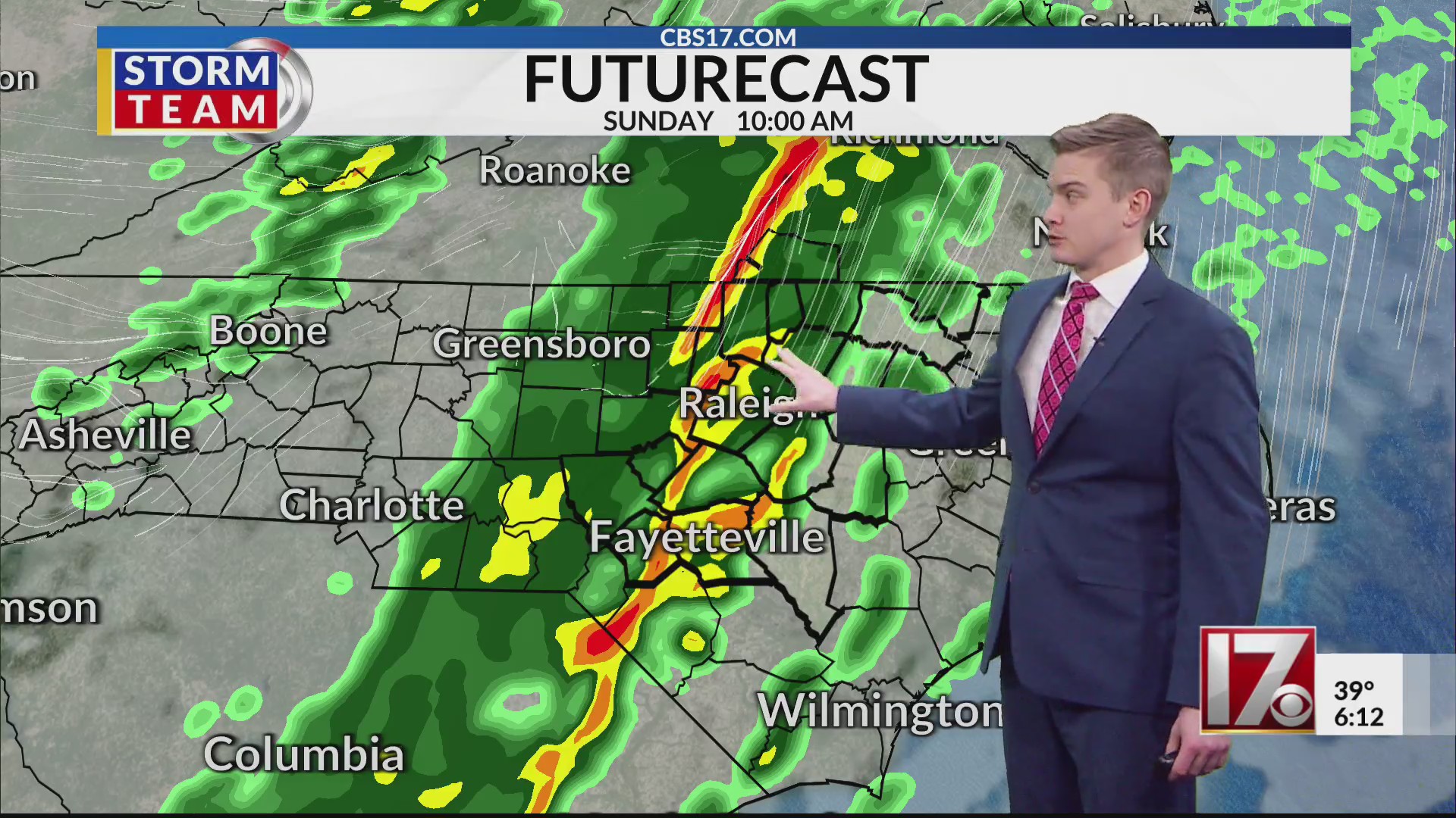 Rain arriving Saturday, highs in the 50s in central NC – CBS17.com