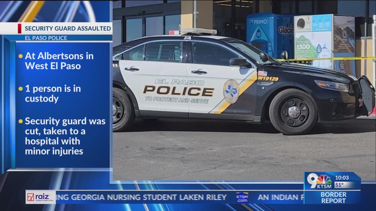 1 in custody after security guard assaulted at store – KTSM 9 News