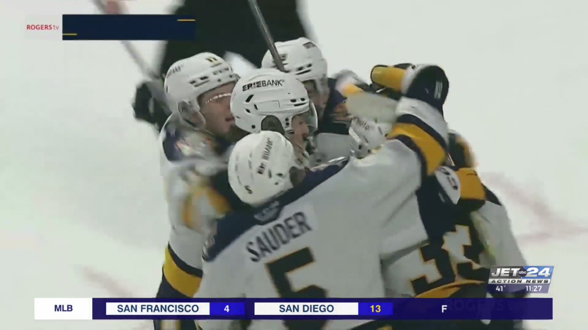 Erie Otters top Kitchener 7-4 to split road playoff series – WJET/WFXP