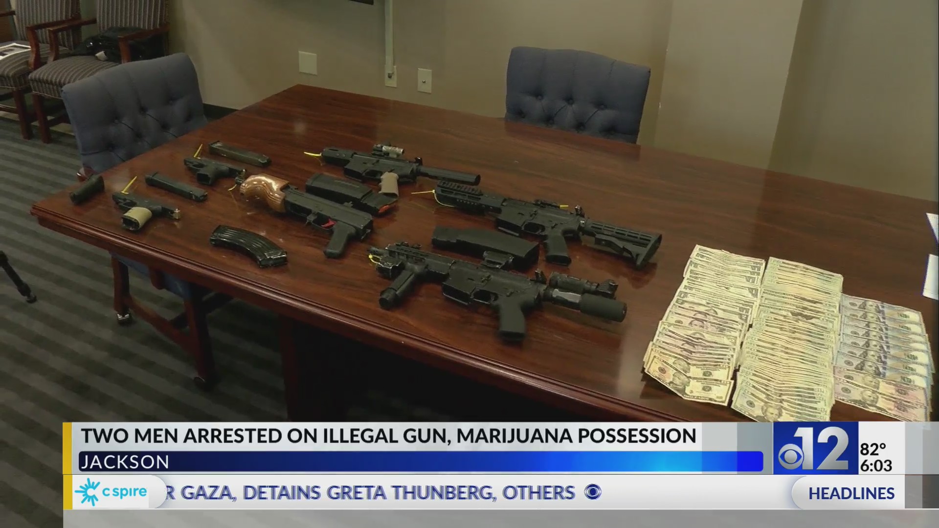 Two arrested for illegal gun, marijuana possession in Jackson – WJTV
