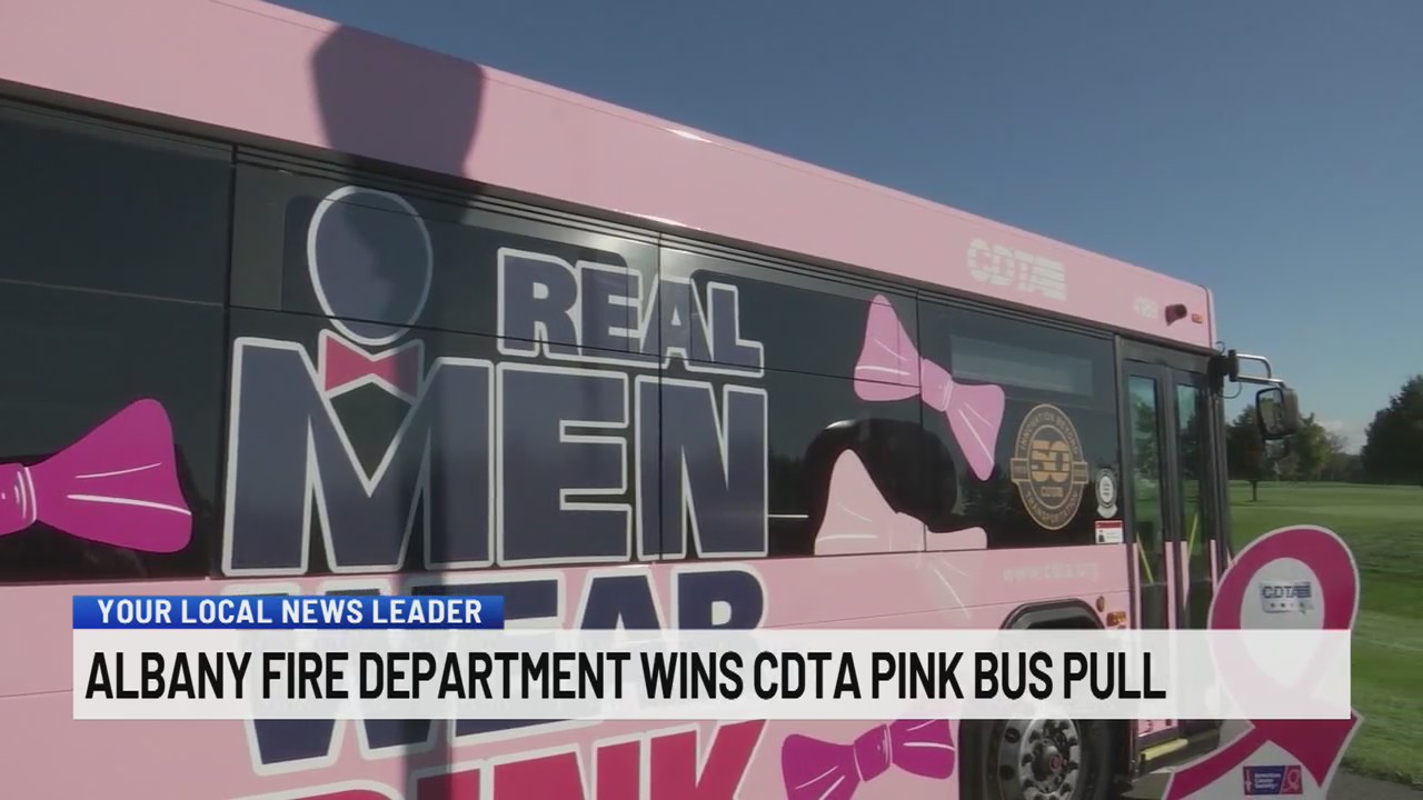 Albany Fire Department wins CDTA Pink Bus Pull – NEWS10 ABC