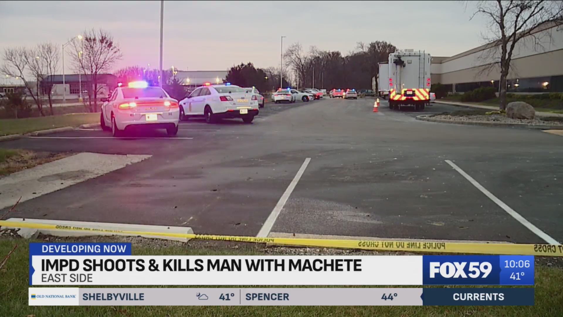 1 dead after officer shoots man who stabbed 2 people with a machete ...