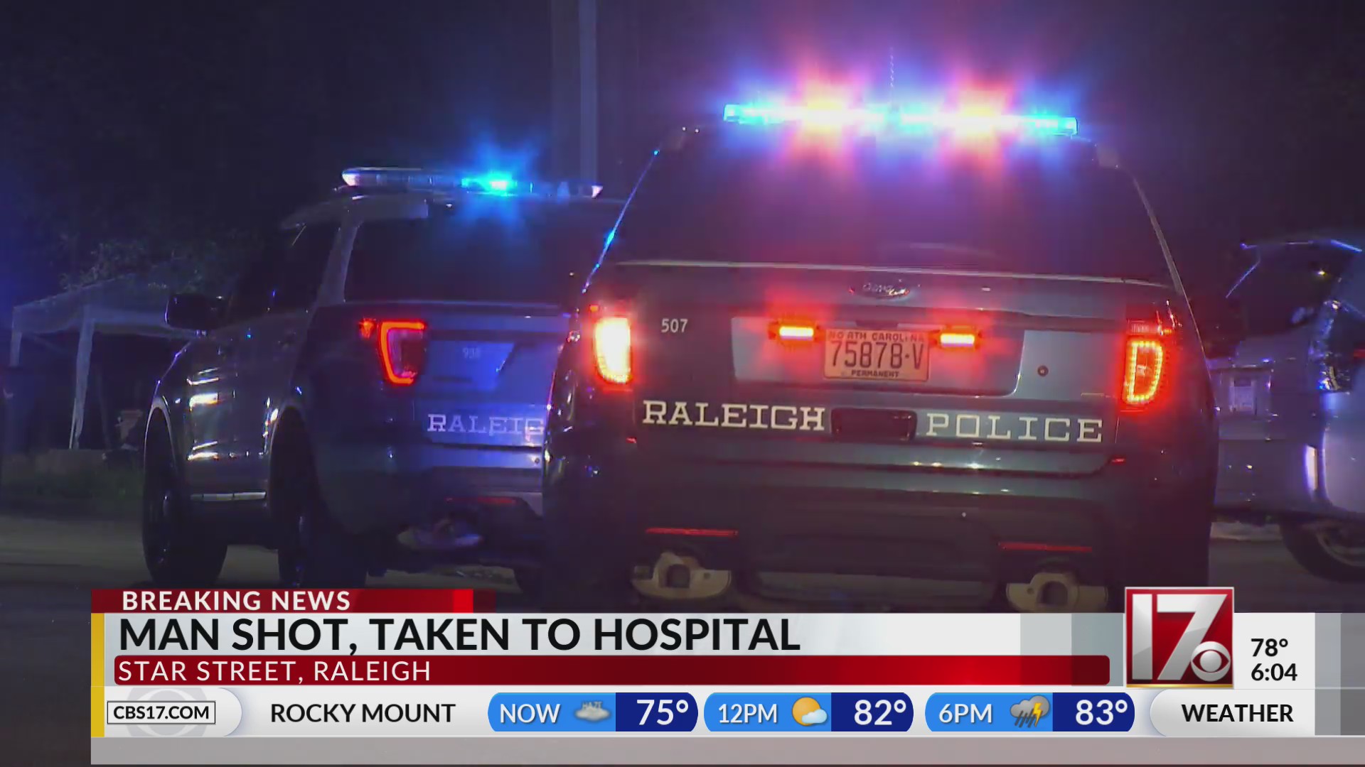 Man has life-threatening injuries in Raleigh shooting: Police – CBS17.com