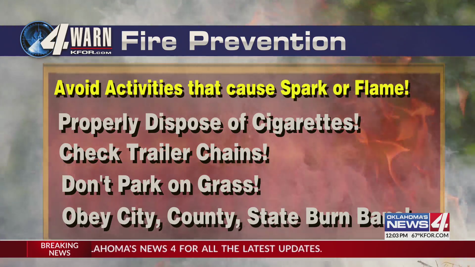 High fire danger expected in Oklahoma Friday – KFOR.com Oklahoma City