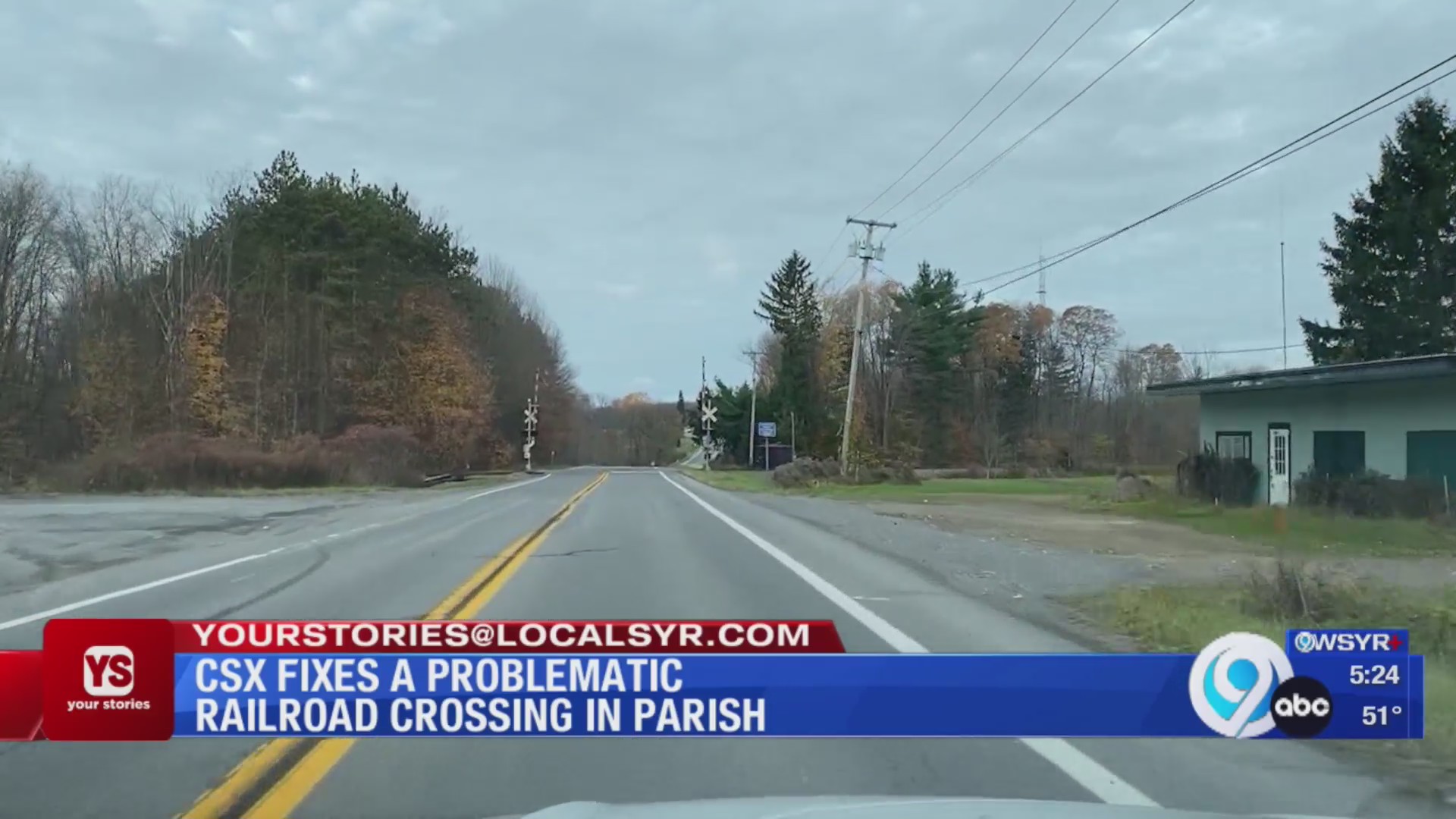 Railroad crossing in Parish is repaired – WSYR