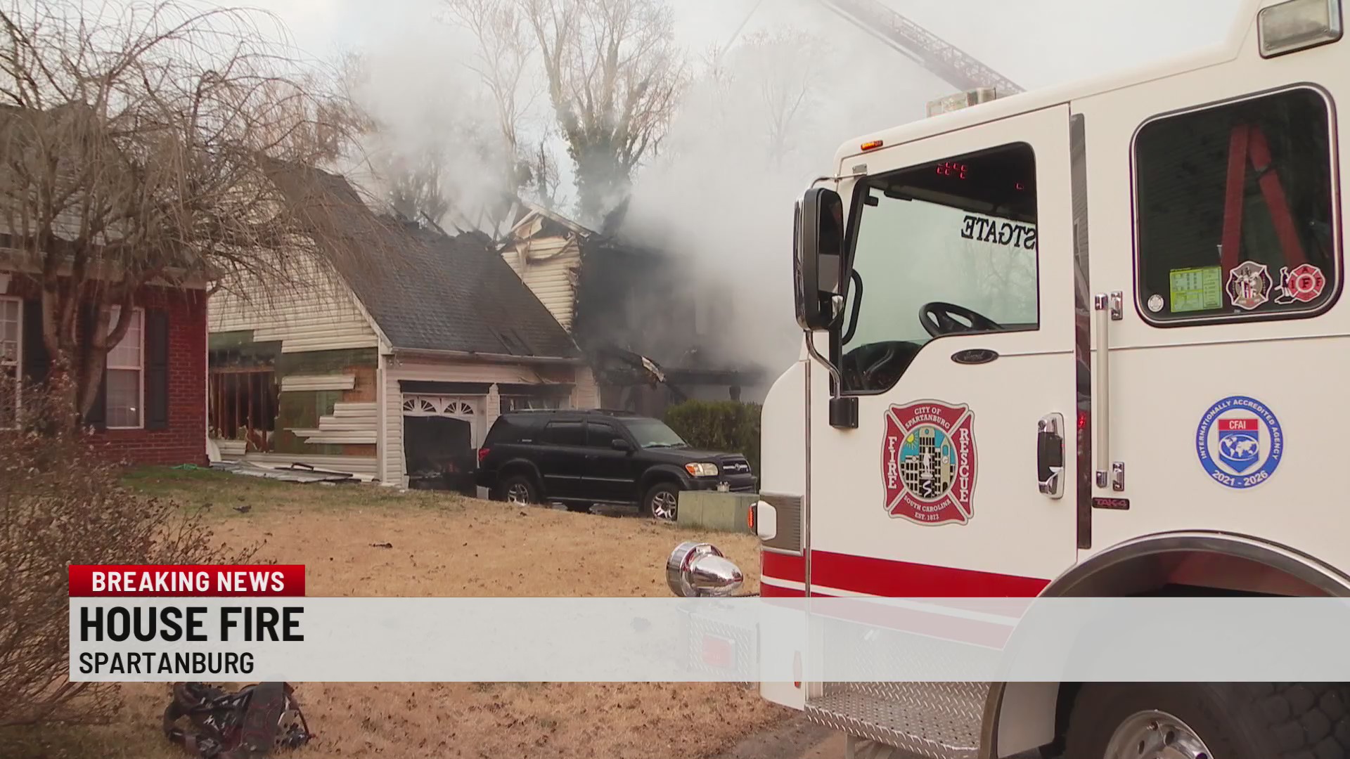 Crews respond to house fire in Spartanburg – WSPA 7NEWS