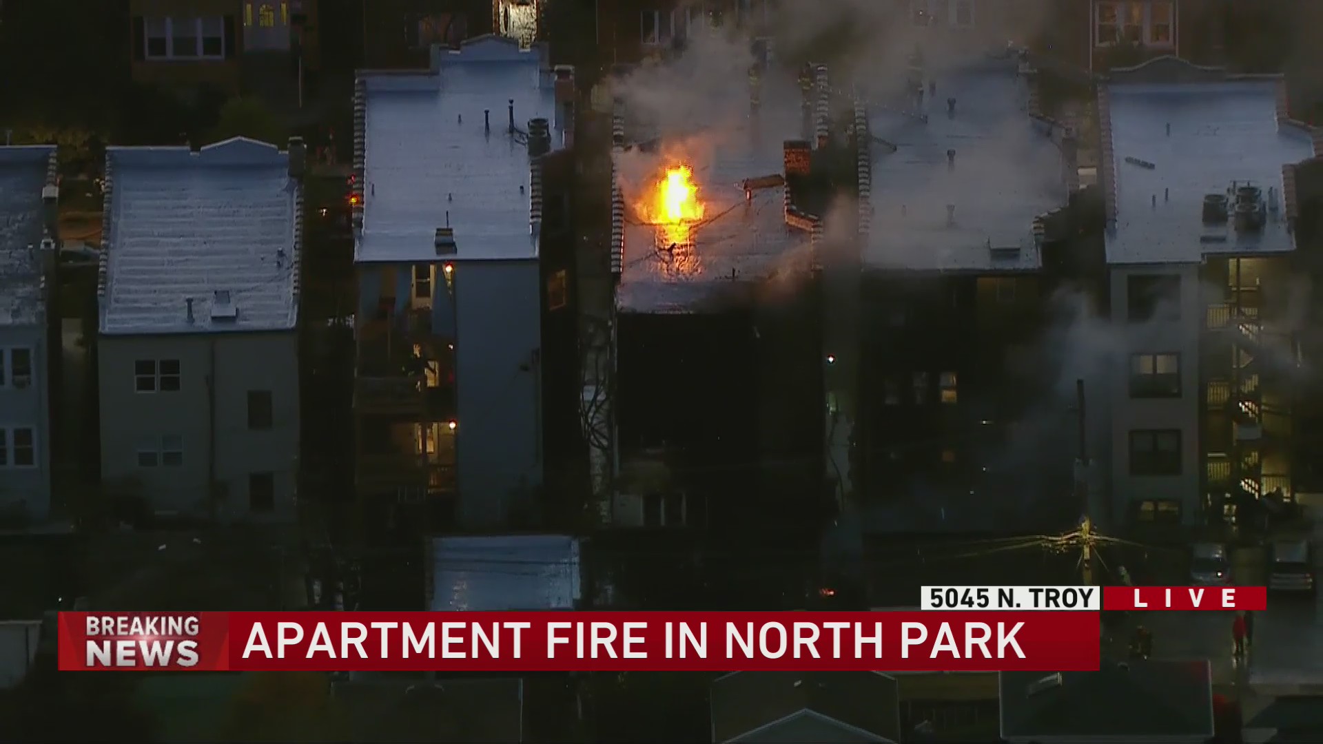 CFD crews battling large apartment fire on city’s North Side – WGN-TV
