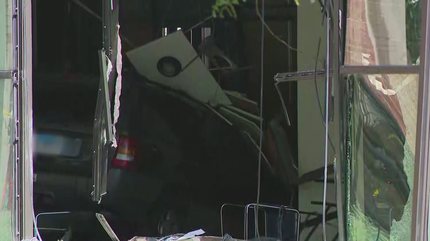 Driver hospitalized after crashing SUV into lobby of West Side senior ...