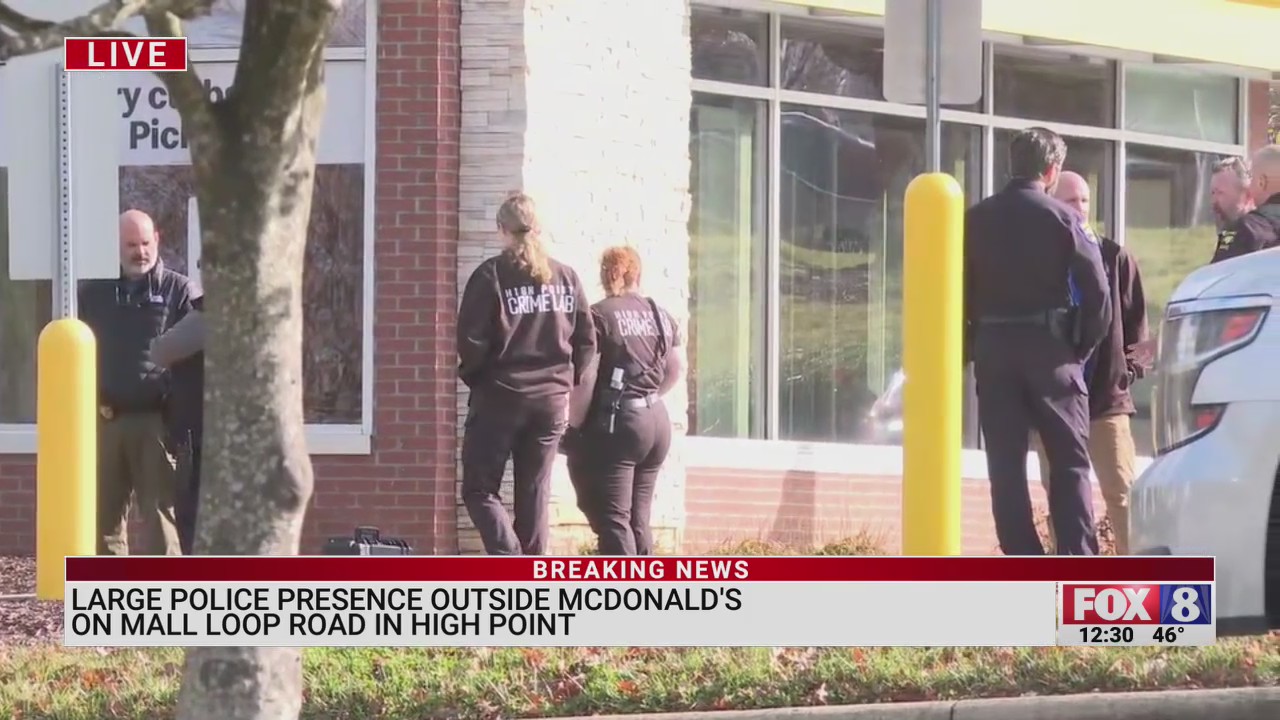 Large police presence seen at High Point McDonald’s – FOX8 WGHP