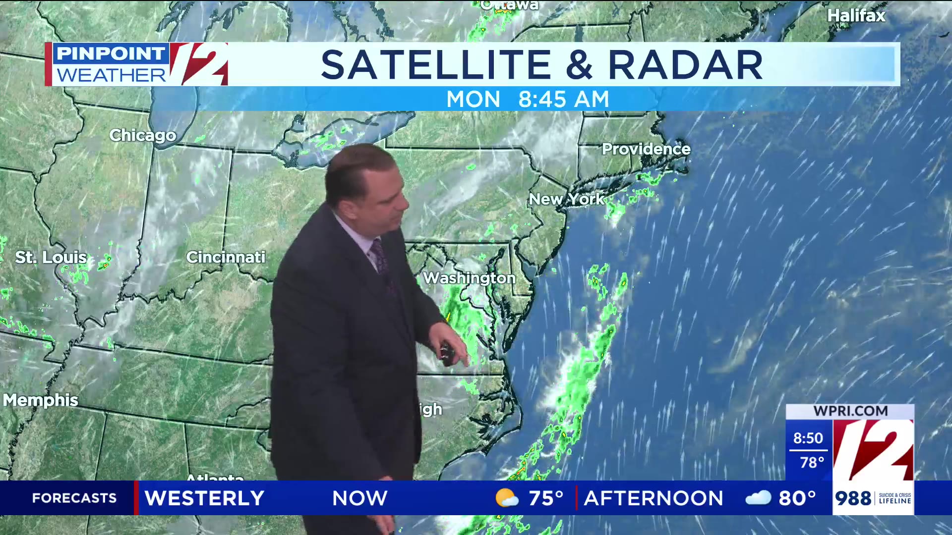 WPRI 12 Weather Forecast for 7/7/25: Few showers today, warm and very ...