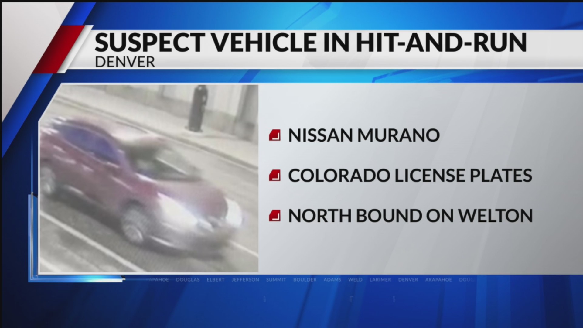 Police look for hit-and-run suspect – FOX31 Denver
