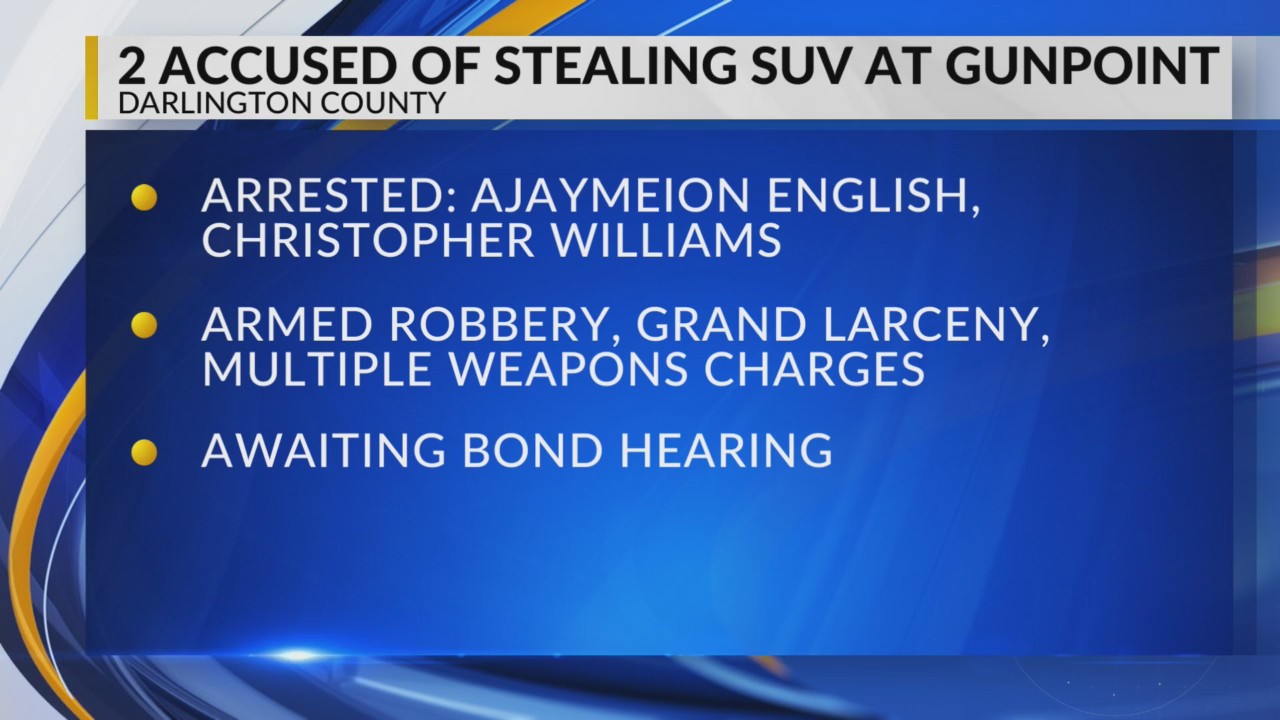 2 accused of robbing person at gunpoint, stealing Cadillac Escalade ...