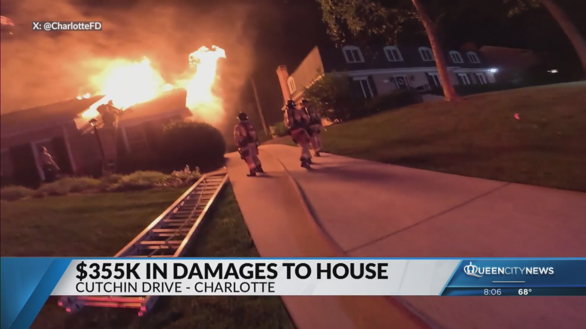 Accidental S. CLT house fire causes $335K in damages – Queen City News