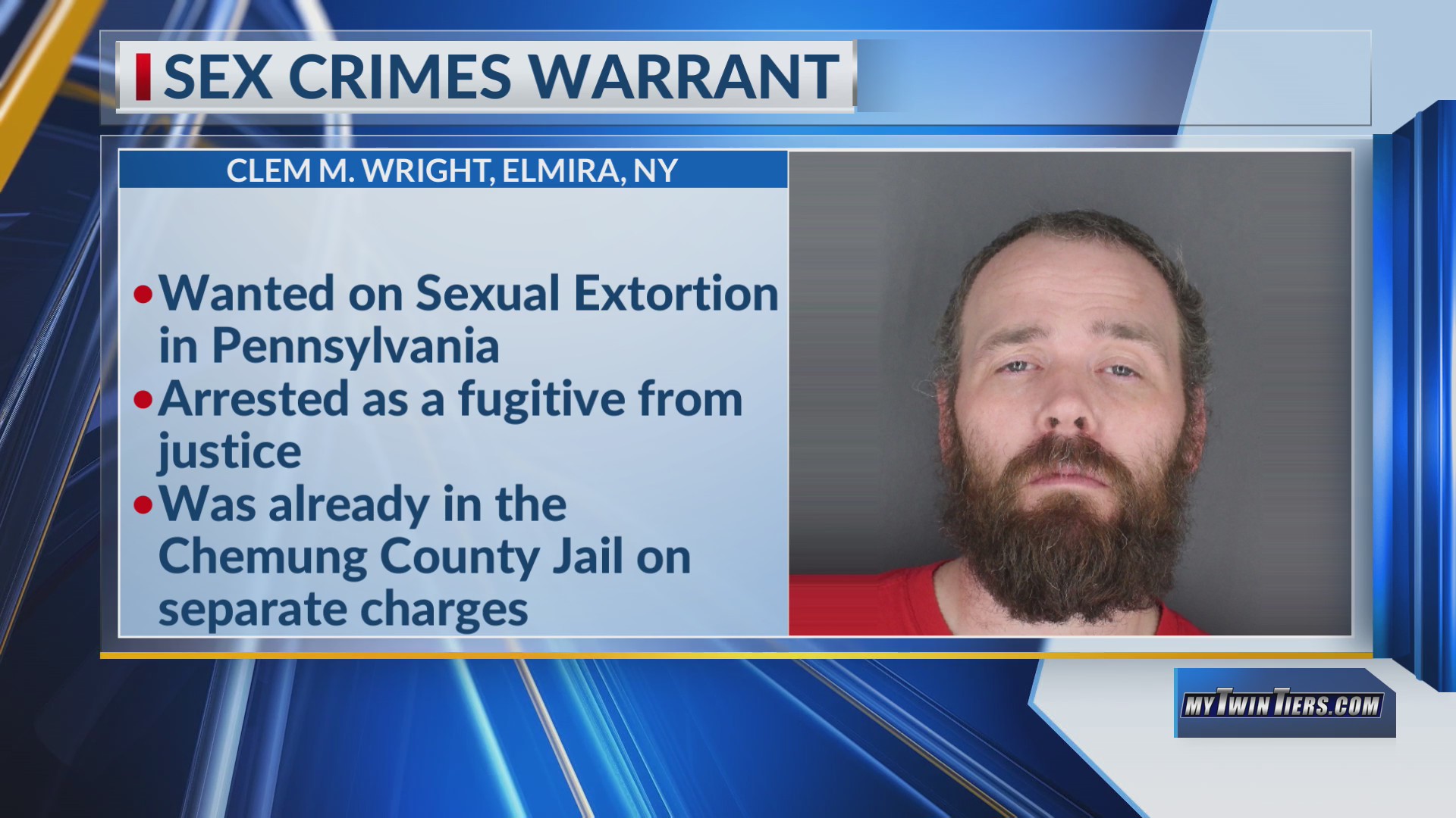 Elmira man arrested as fugitive from justice on sex charge out of Pa ...