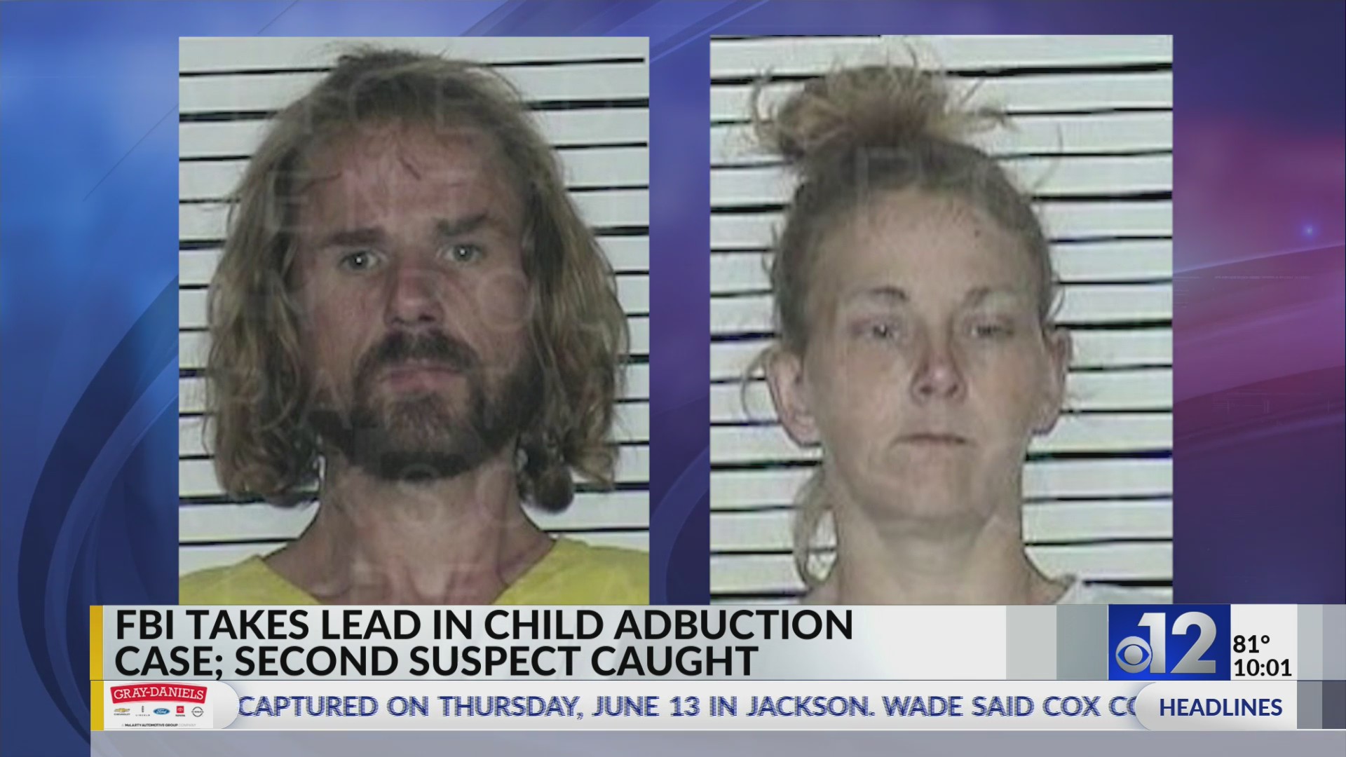 2nd suspect arrested after abducted child found dead in Mississippi – WFLA