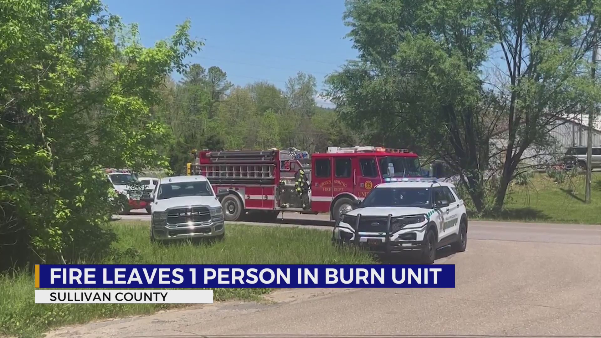 Person flown to burn unit following outbuilding fire in Sullivan County ...