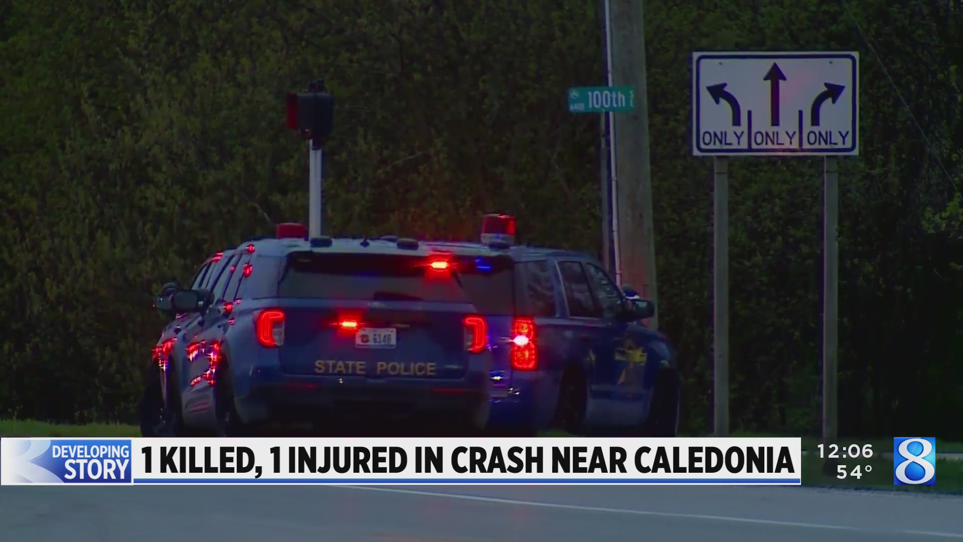 MSP: 1 killed, 1 injured in crash near Caledonia – WOODTV.com