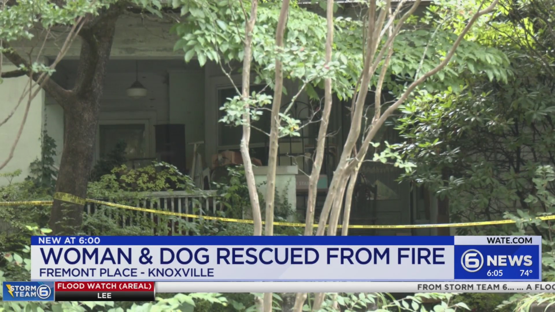 Woman, dog rescued from house fire in North Knoxville – WATE 6 On Your Side