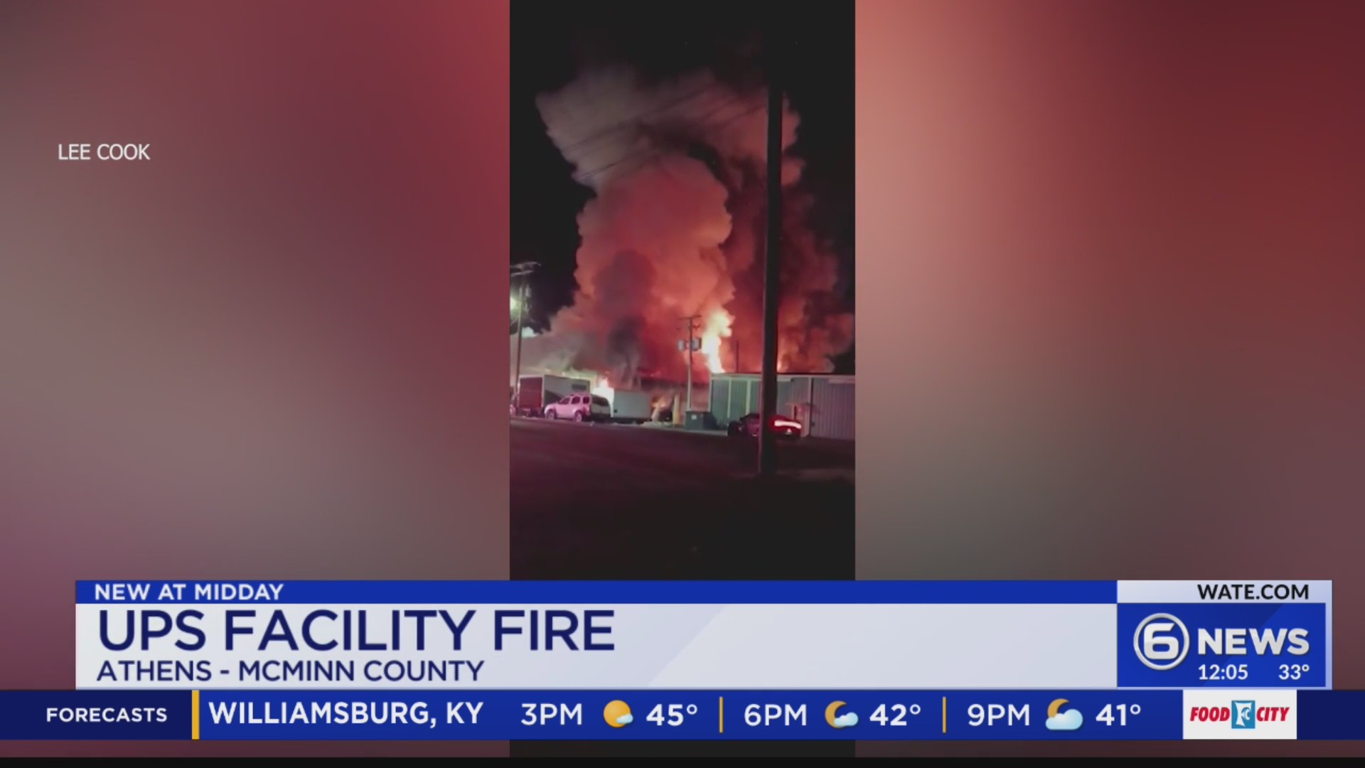 UPS facility fire under investigation – WATE 6 On Your Side