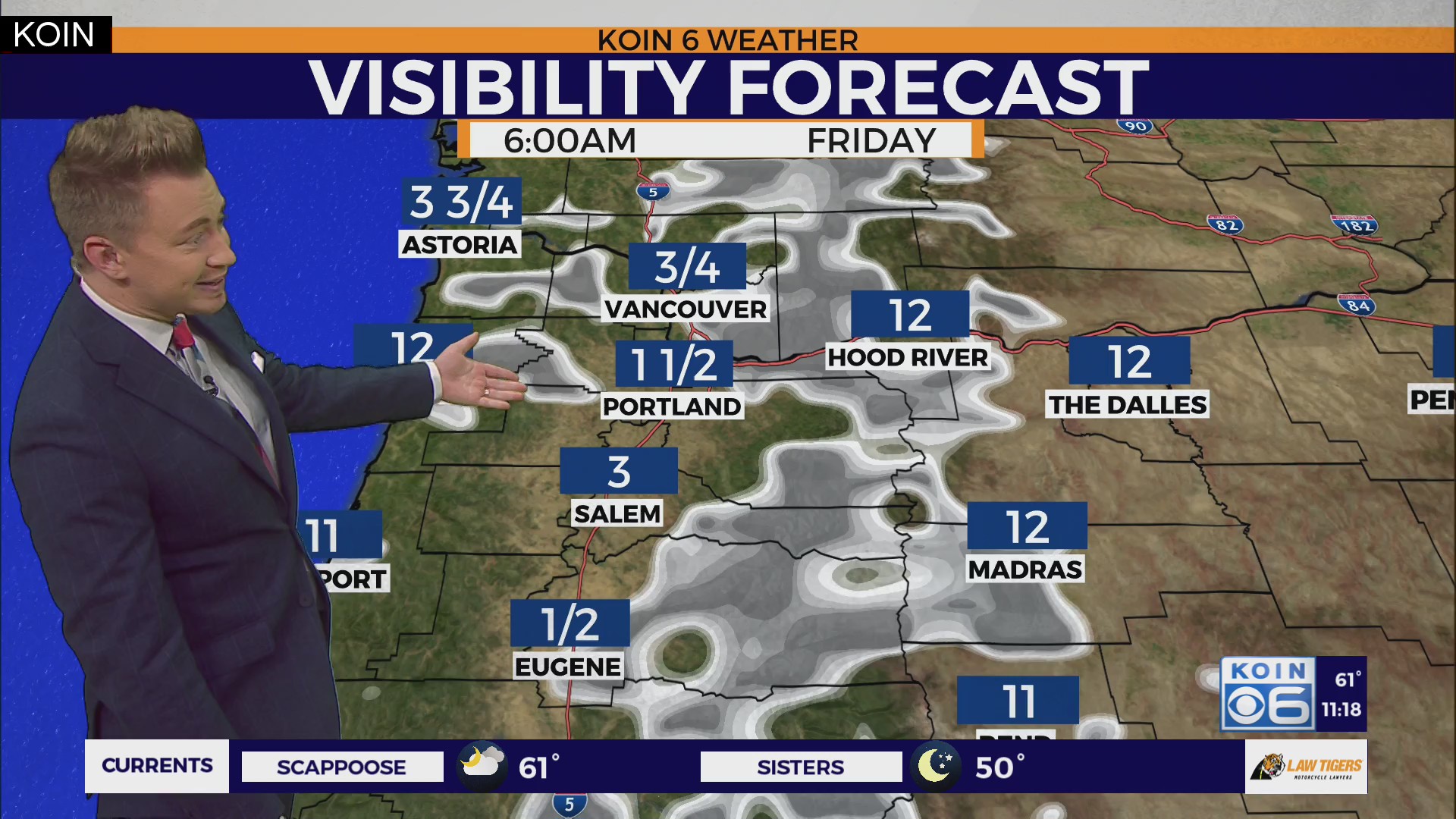 Fall clouds, temps remain around Portland – KOIN.com