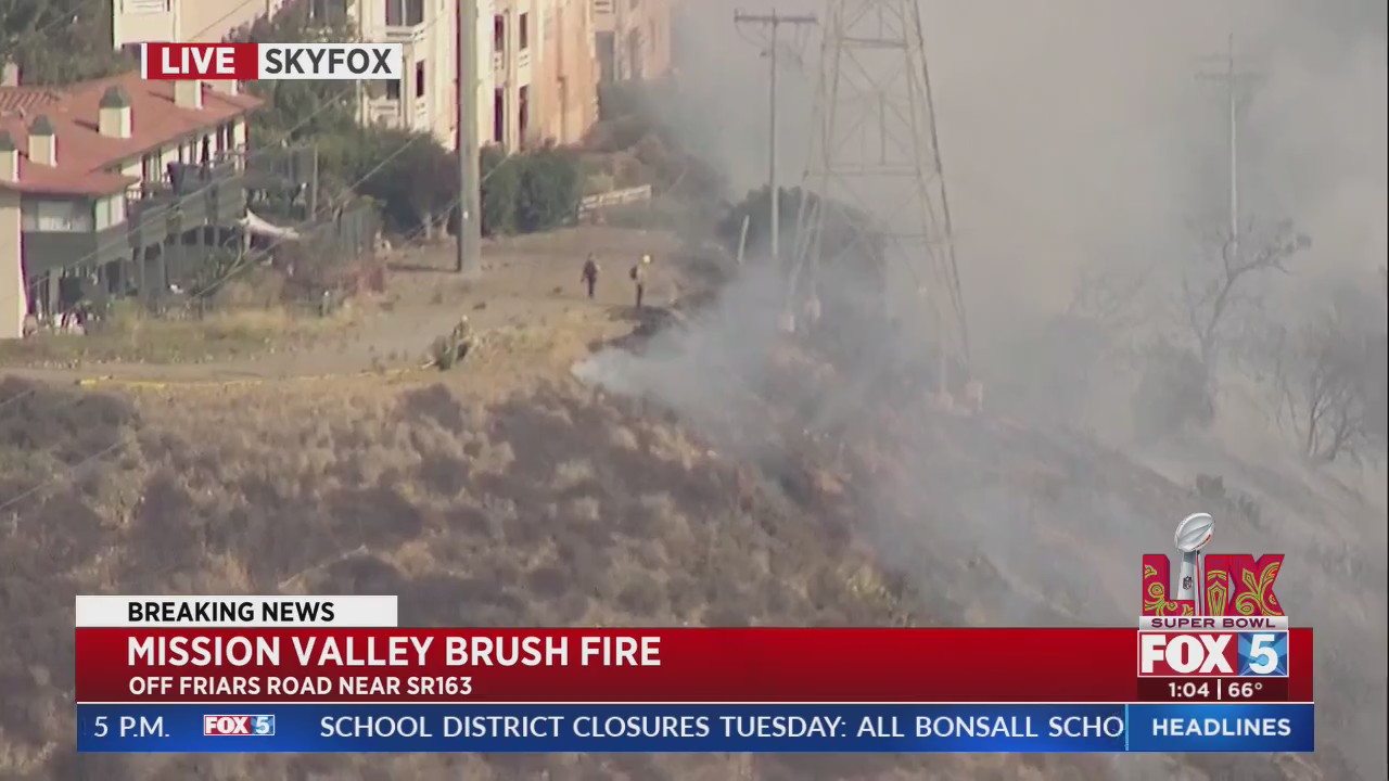 Brush fire erupts near Fashion Valley Mall – FOX 5 San Diego & KUSI News