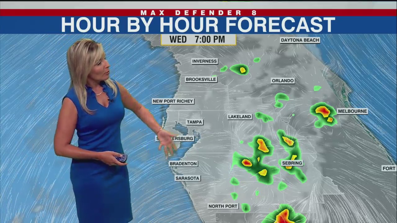 Fewer storms this evening, better rain chances over the weekend – WFLA