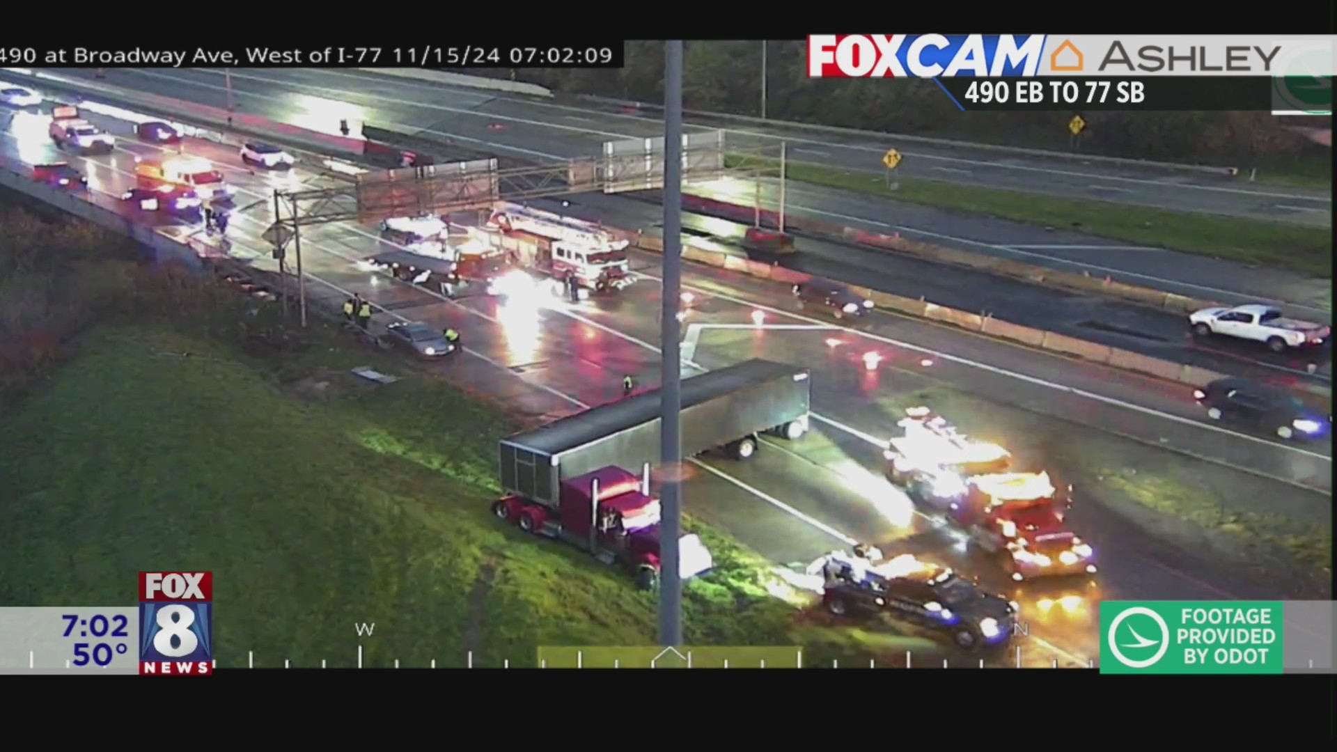 I-490 crash – Fox 8 Cleveland WJW