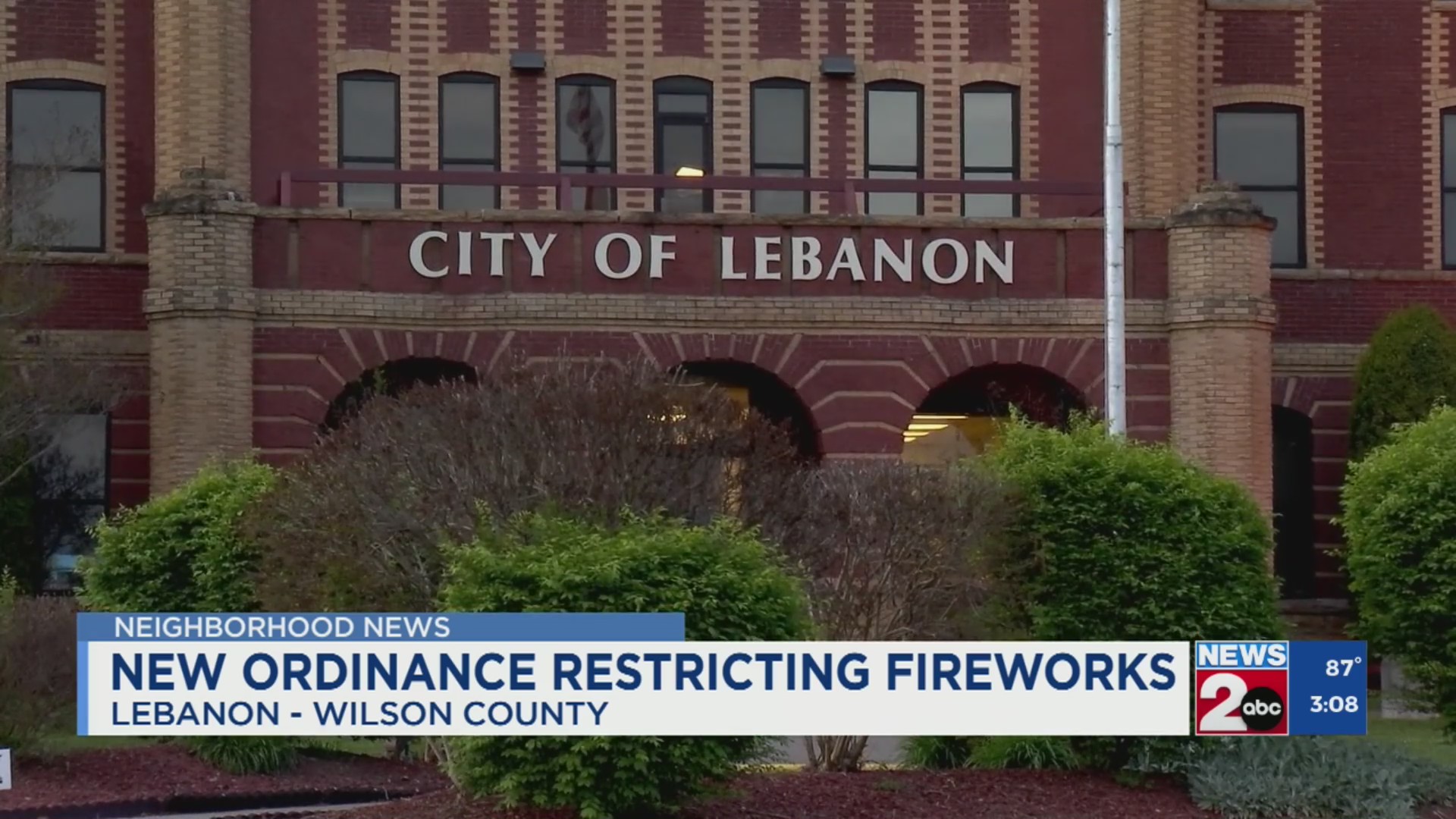 New ordinance restricting fireworks in Lebanon, TN – WKRN News 2