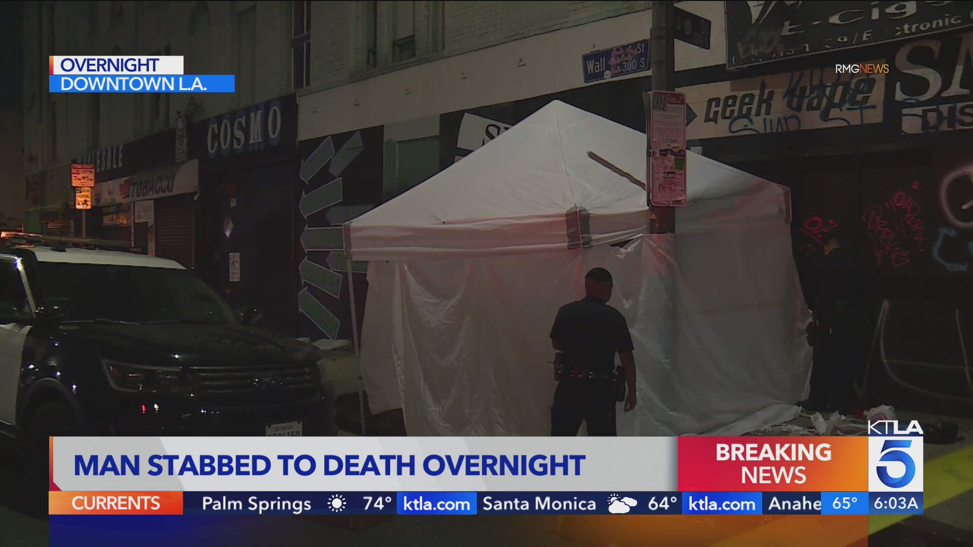 Man found dead with puncture wounds in downtown L.A. – KTLA