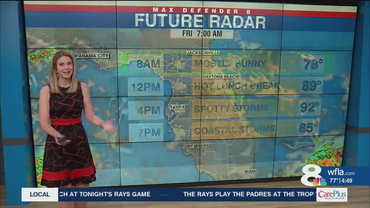 Afternoon storms develop once again – WFLA