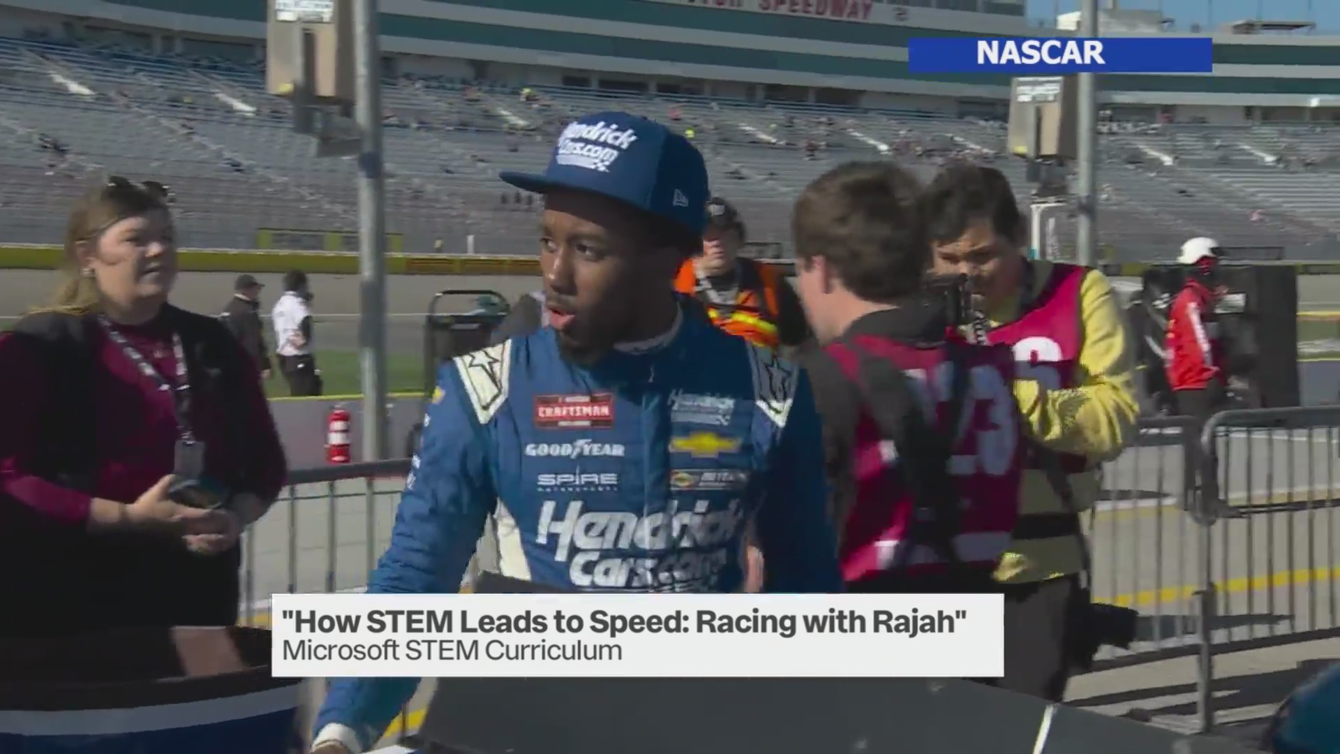 NASCAR driver Rajah Caruth helping launch STEM program
