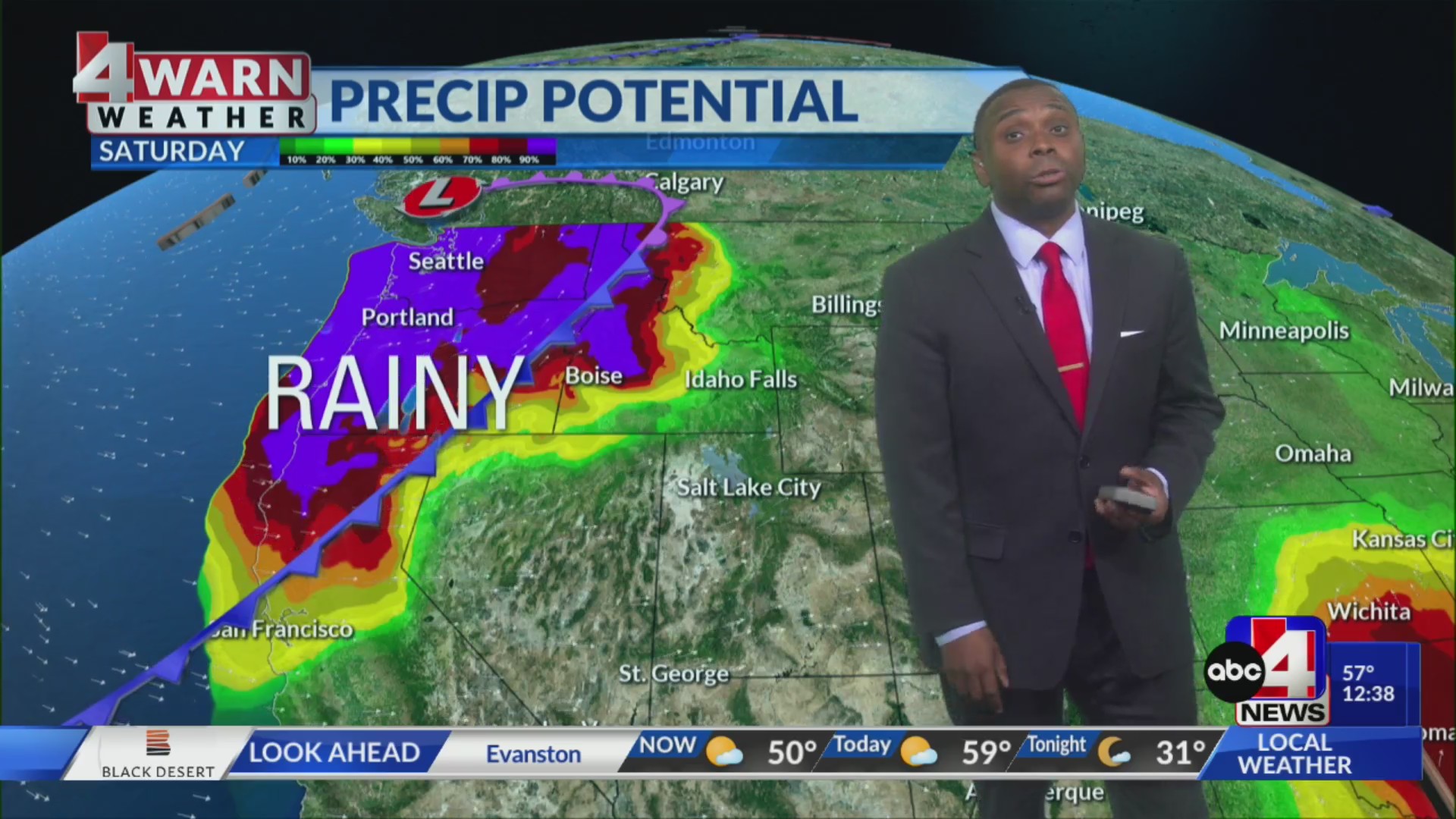 Partly cloudy with isolated showers and storms across southern Utah ...