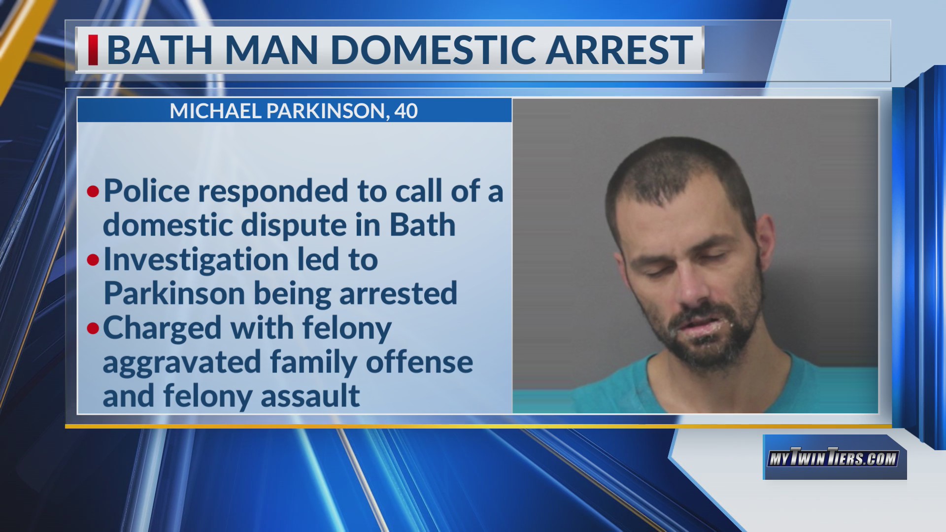 Bath man arrested on two felonies after domestic dispute – WETM ...