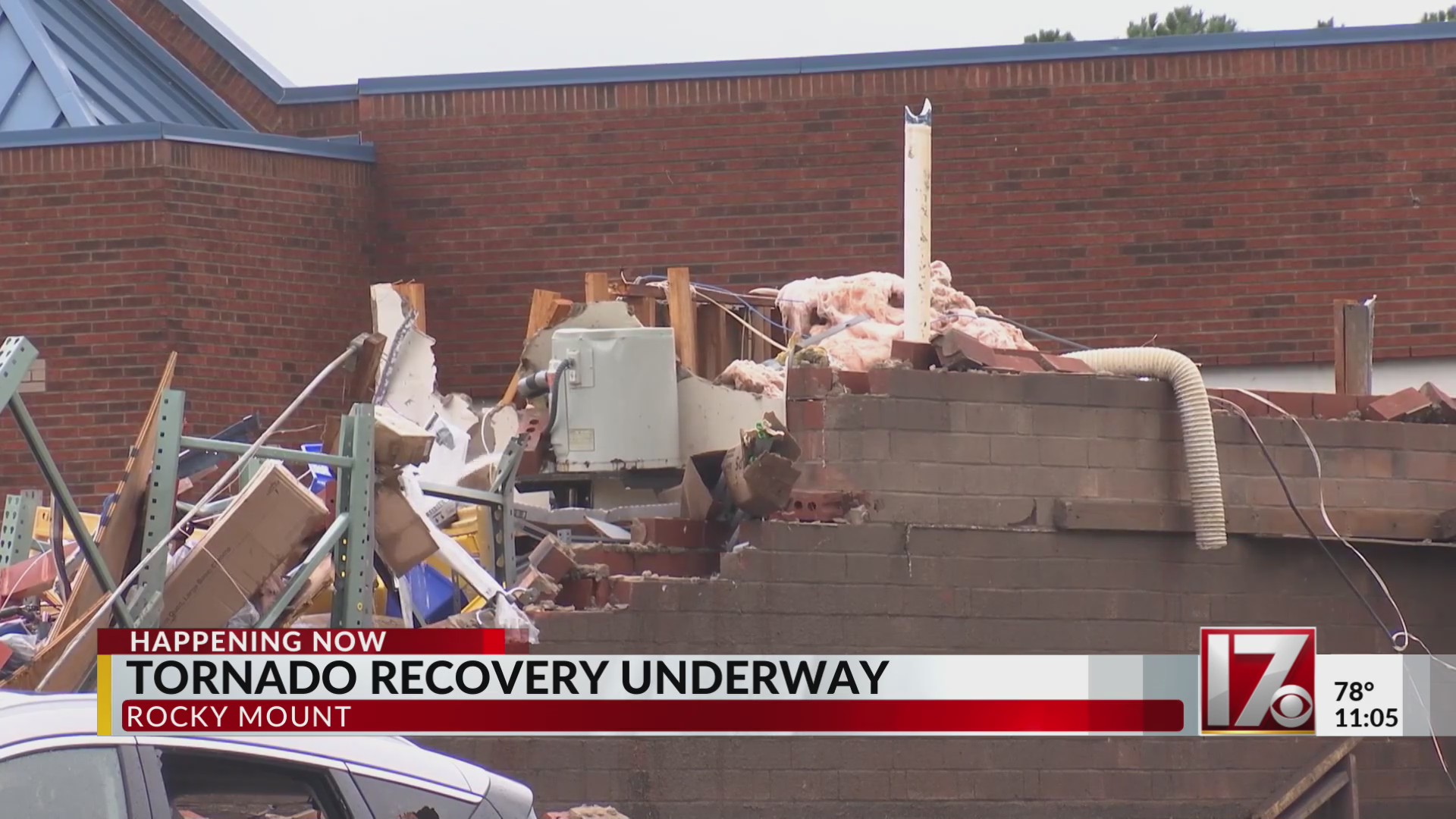 EF-3 Tornado damages more than a dozen Rocky Mount businesses – CBS17.com