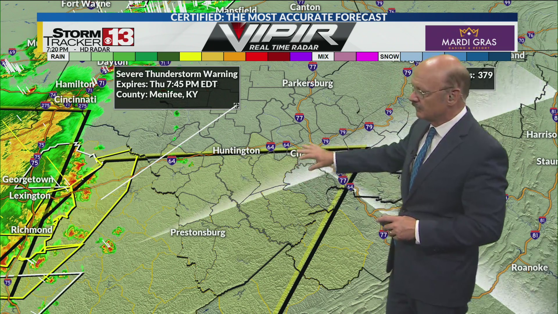 Severe T-Storm Watch until midnight Thursday – WOWK 13 News