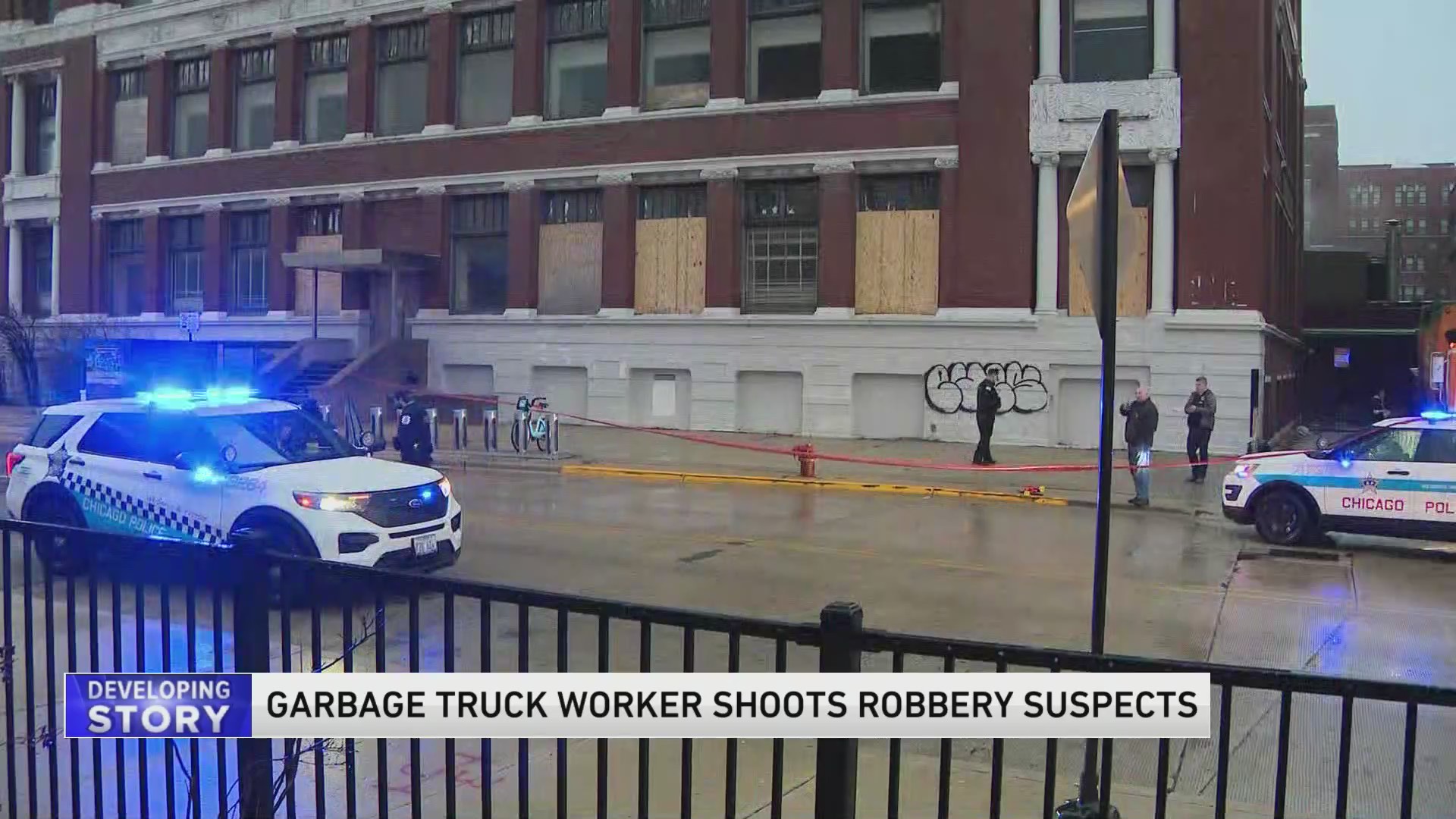 CPD: 1 robber dead, another critical in Homan Square shooting – WGN-TV