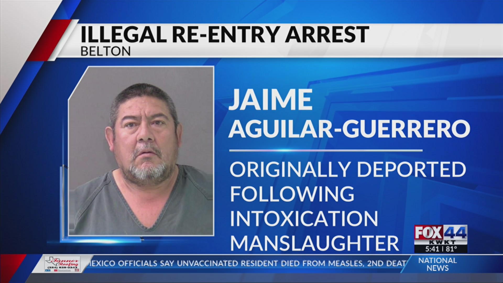 Deported convicted felon came back, caught in Belton – KWKT – FOX 44